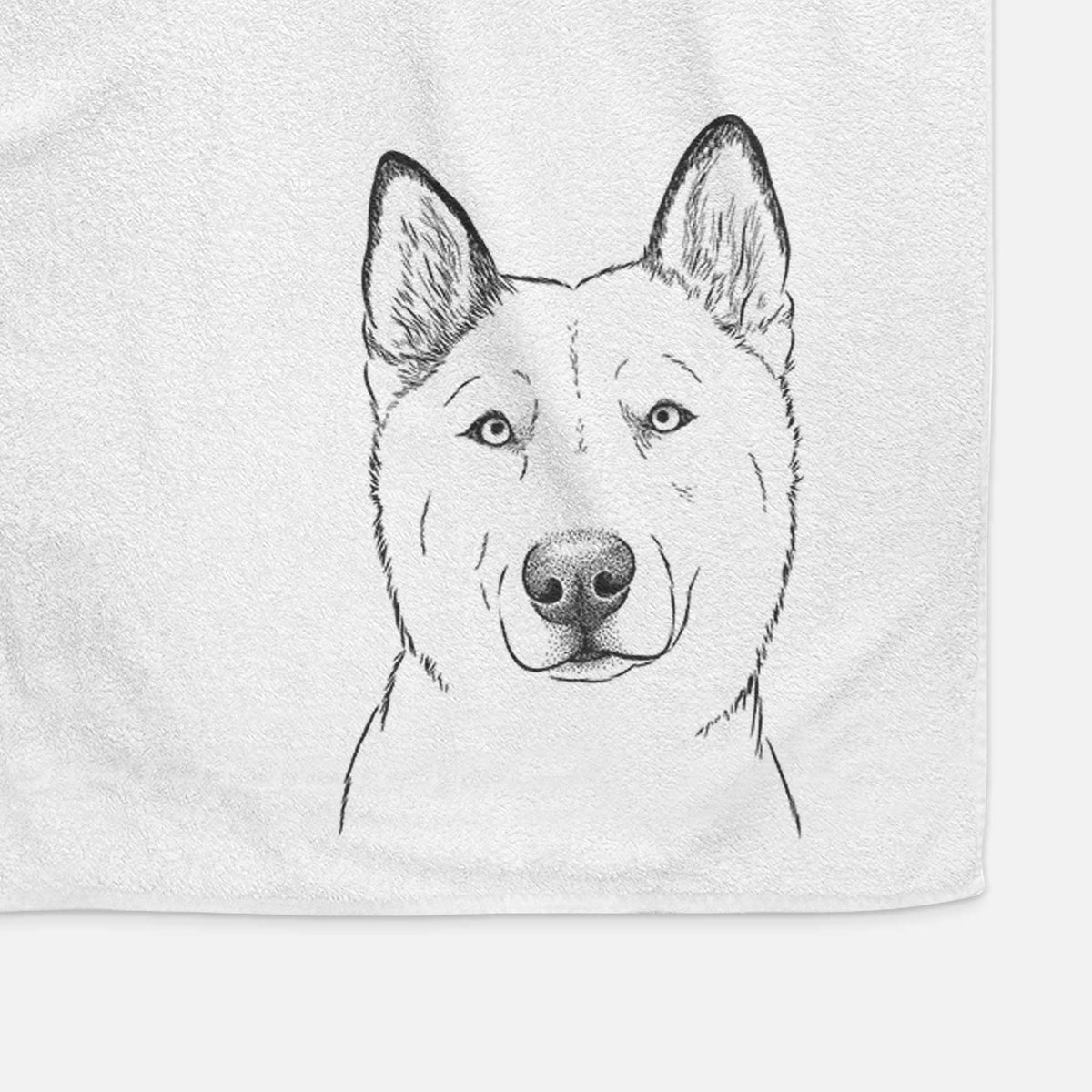 London the Siberian Husky Decorative Hand Towel