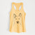 London the Siberian Husky - Women's Racerback Tanktop