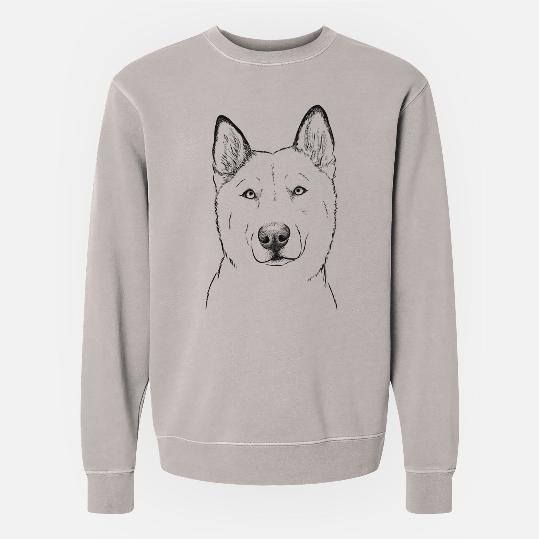 Bare London the Siberian Husky - Unisex Pigment Dyed Crew Sweatshirt