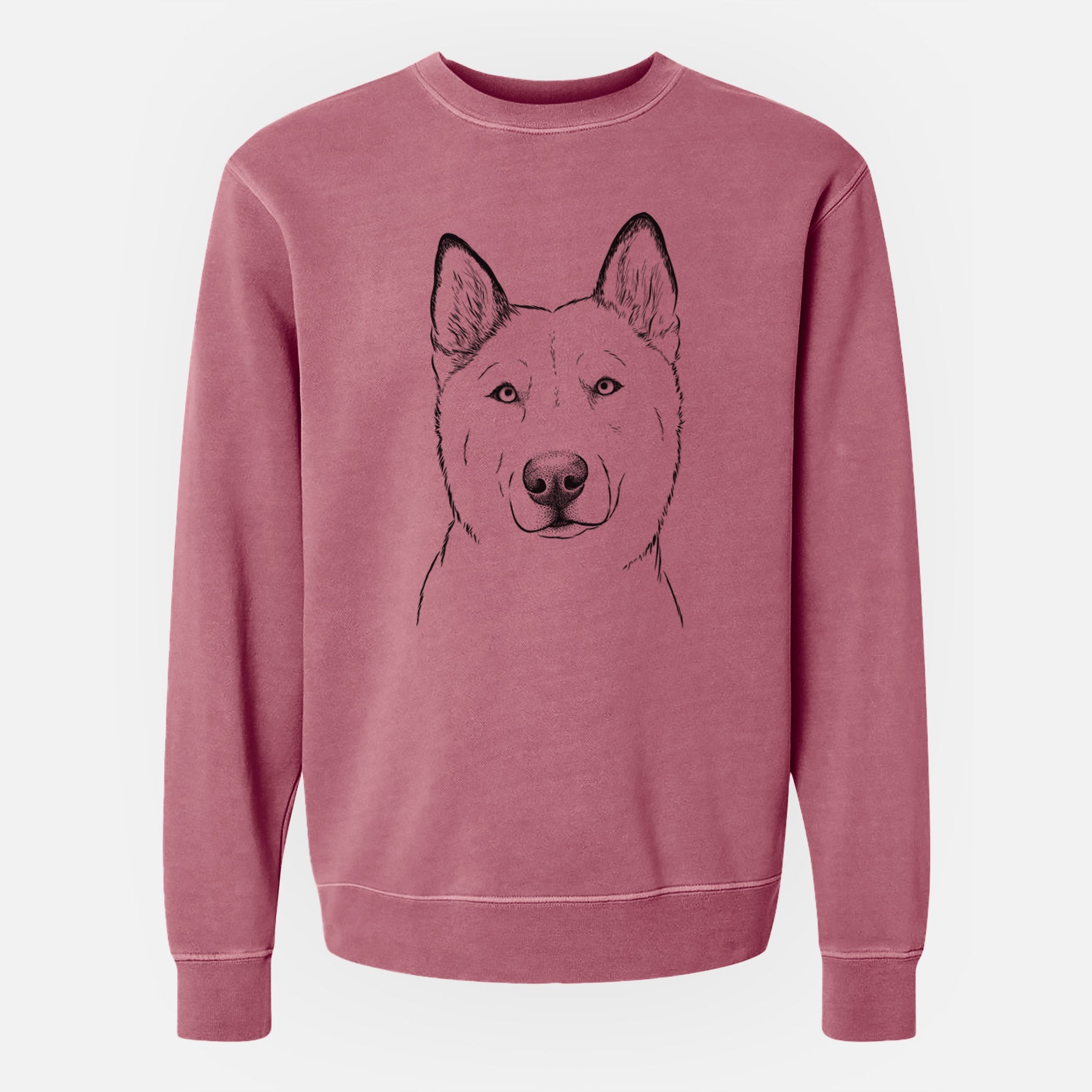 Bare London the Siberian Husky - Unisex Pigment Dyed Crew Sweatshirt