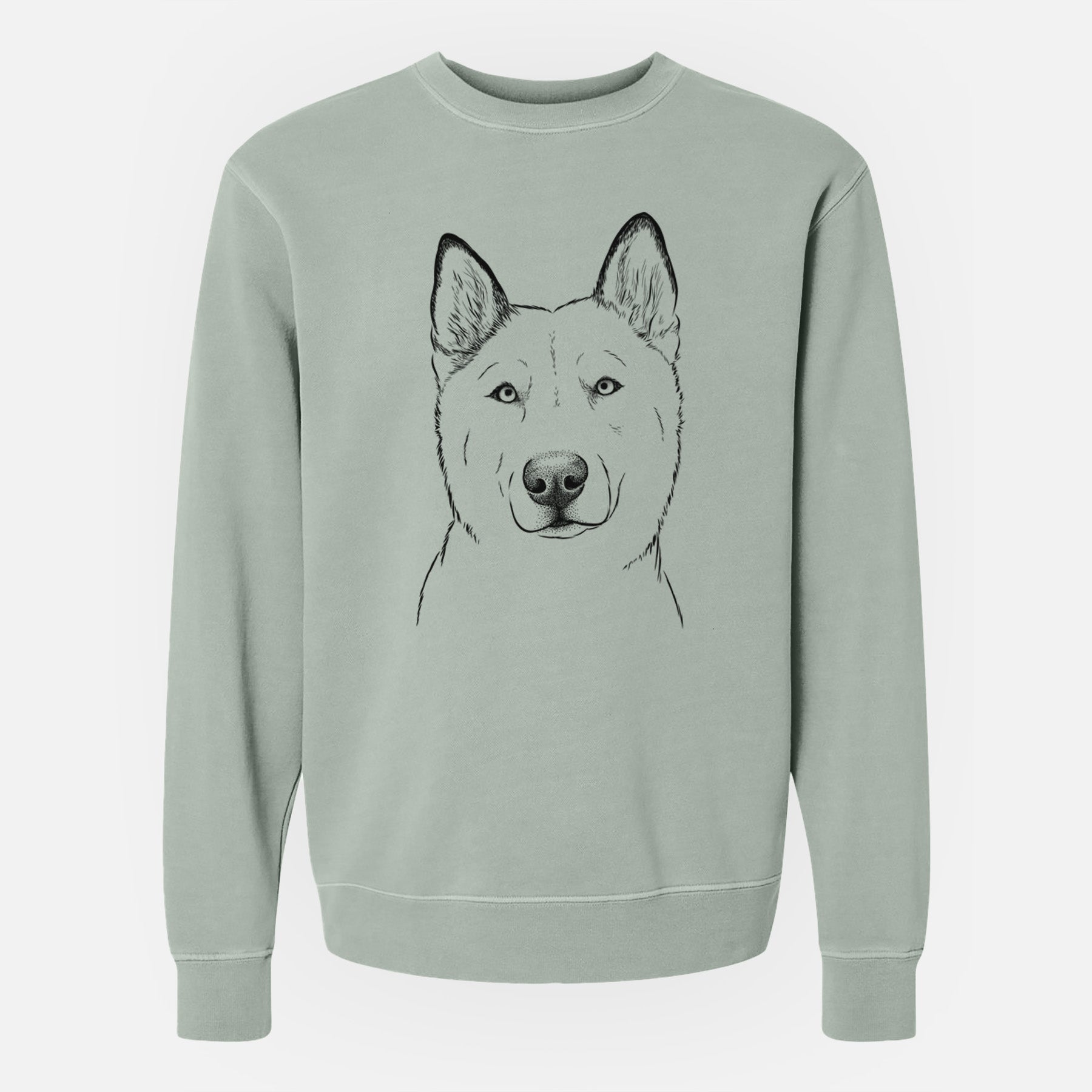 Bare London the Siberian Husky - Unisex Pigment Dyed Crew Sweatshirt