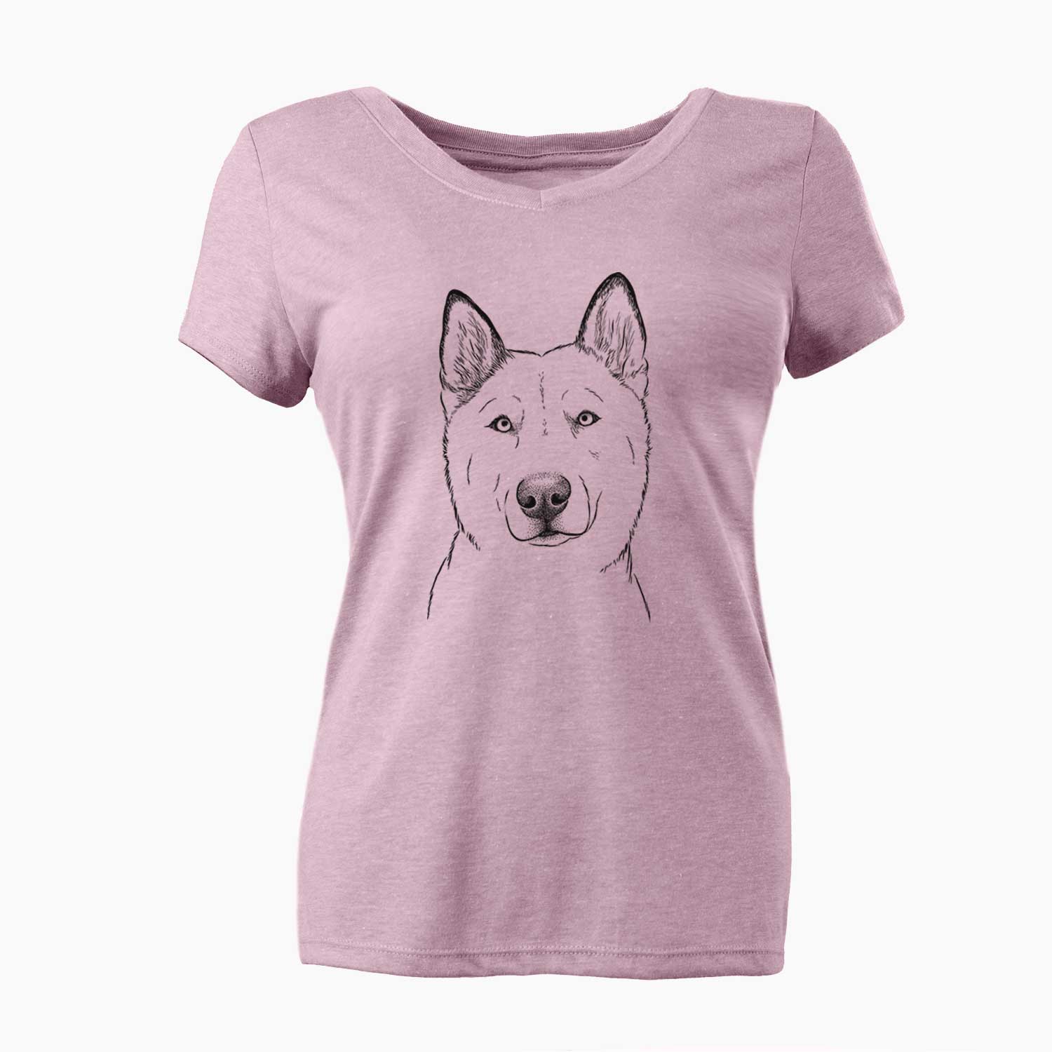 Bare London the Siberian Husky - Women's V-neck Shirt