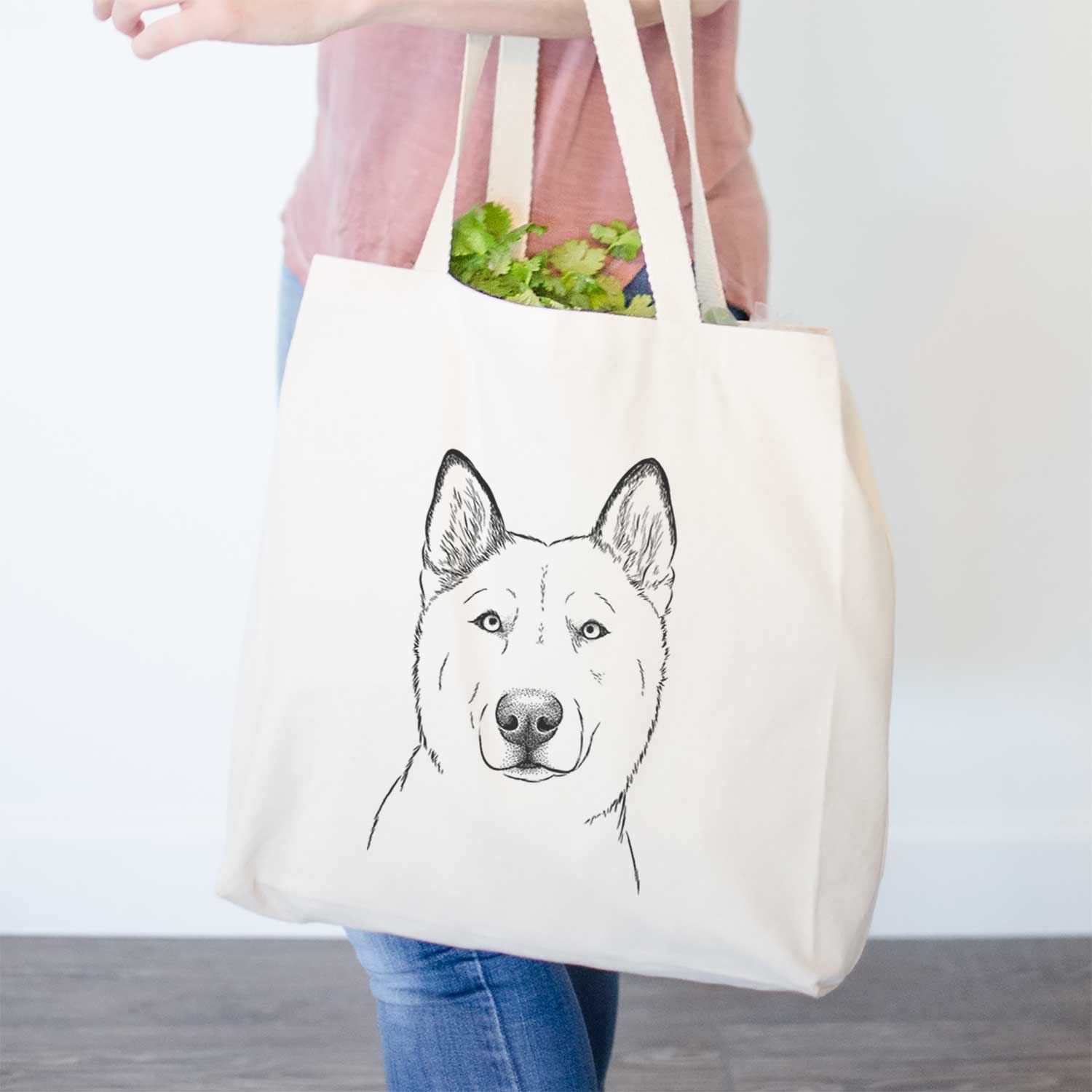 London the Siberian Husky - Tote Bag