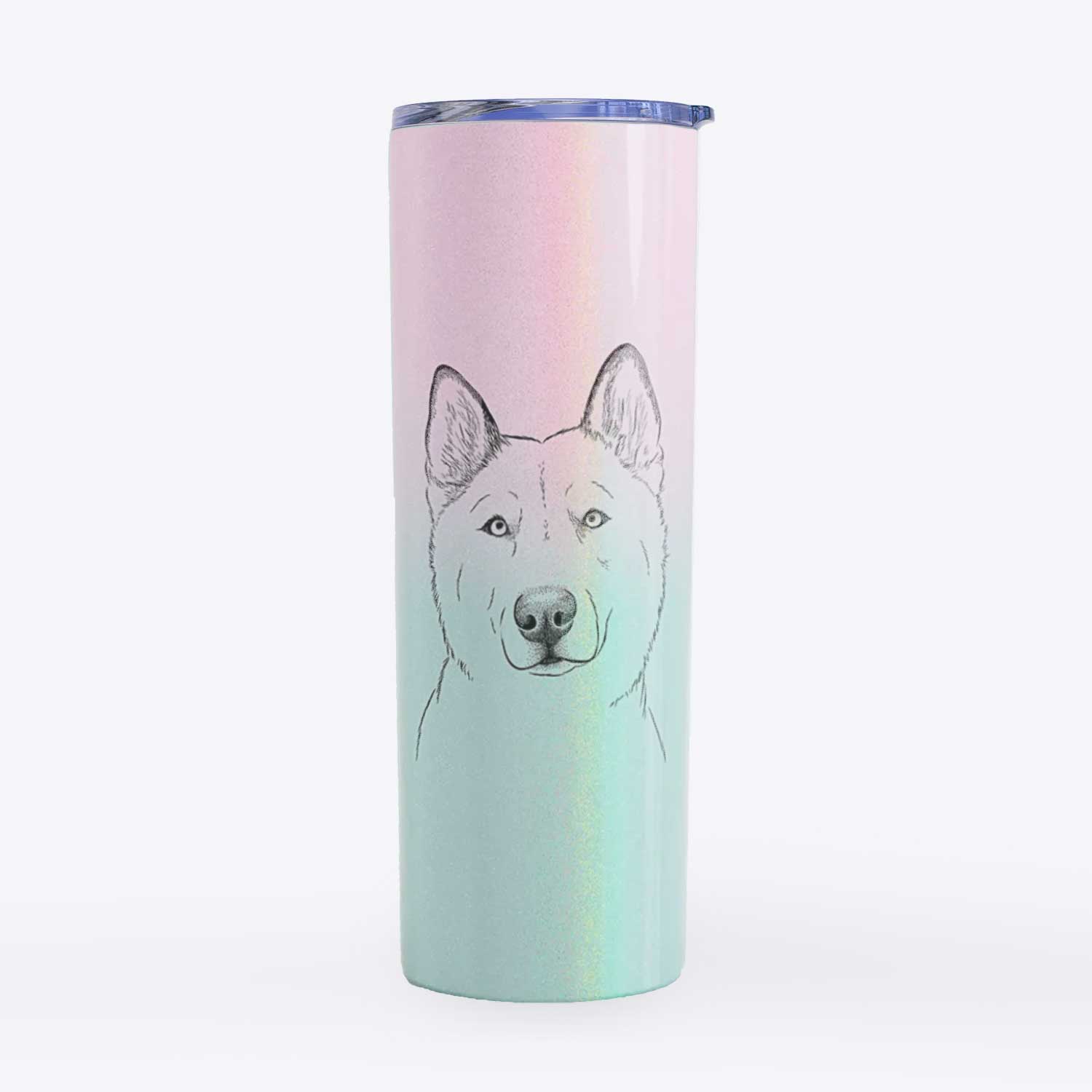 London the Siberian Husky - 20oz Skinny Tumbler