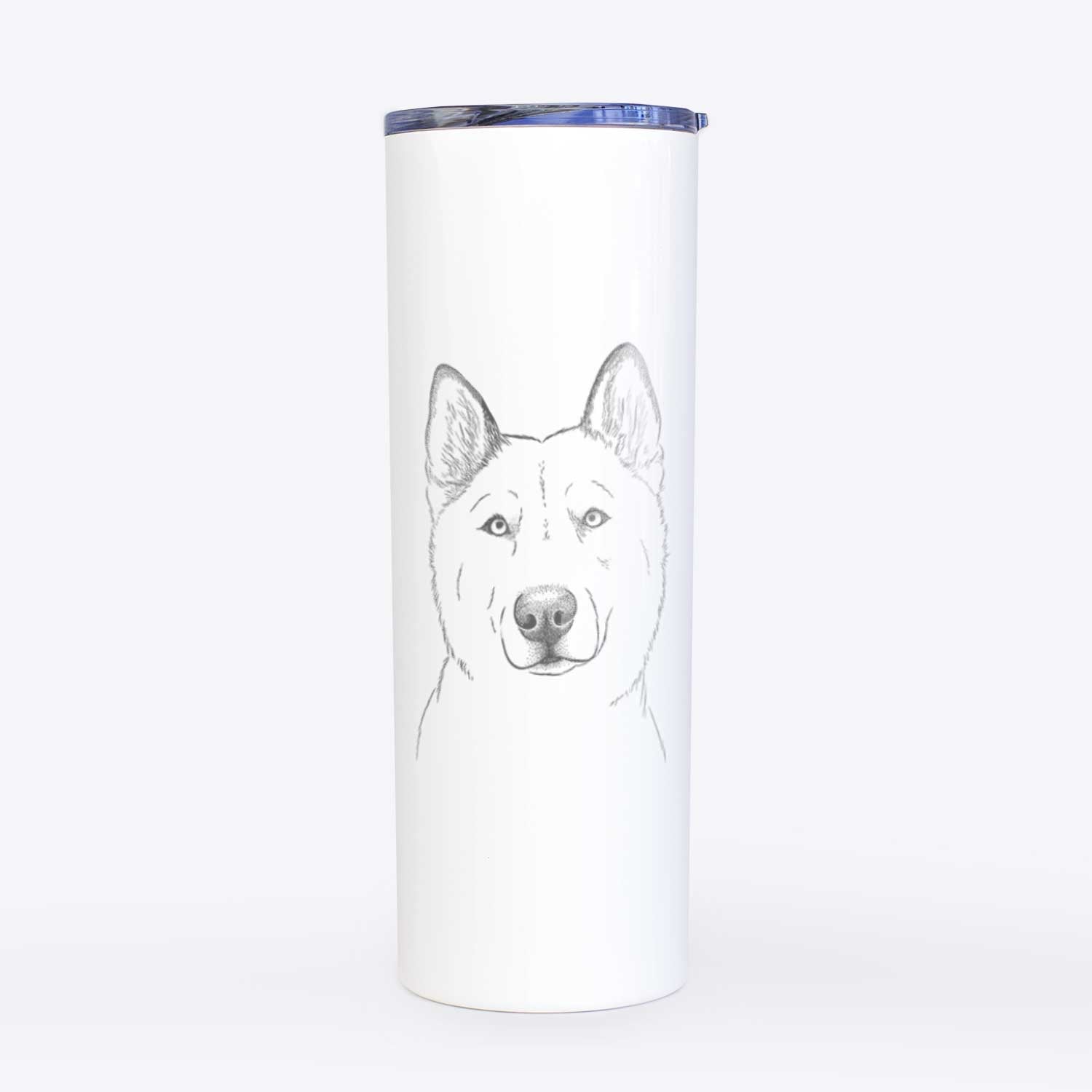 London the Siberian Husky - 20oz Skinny Tumbler