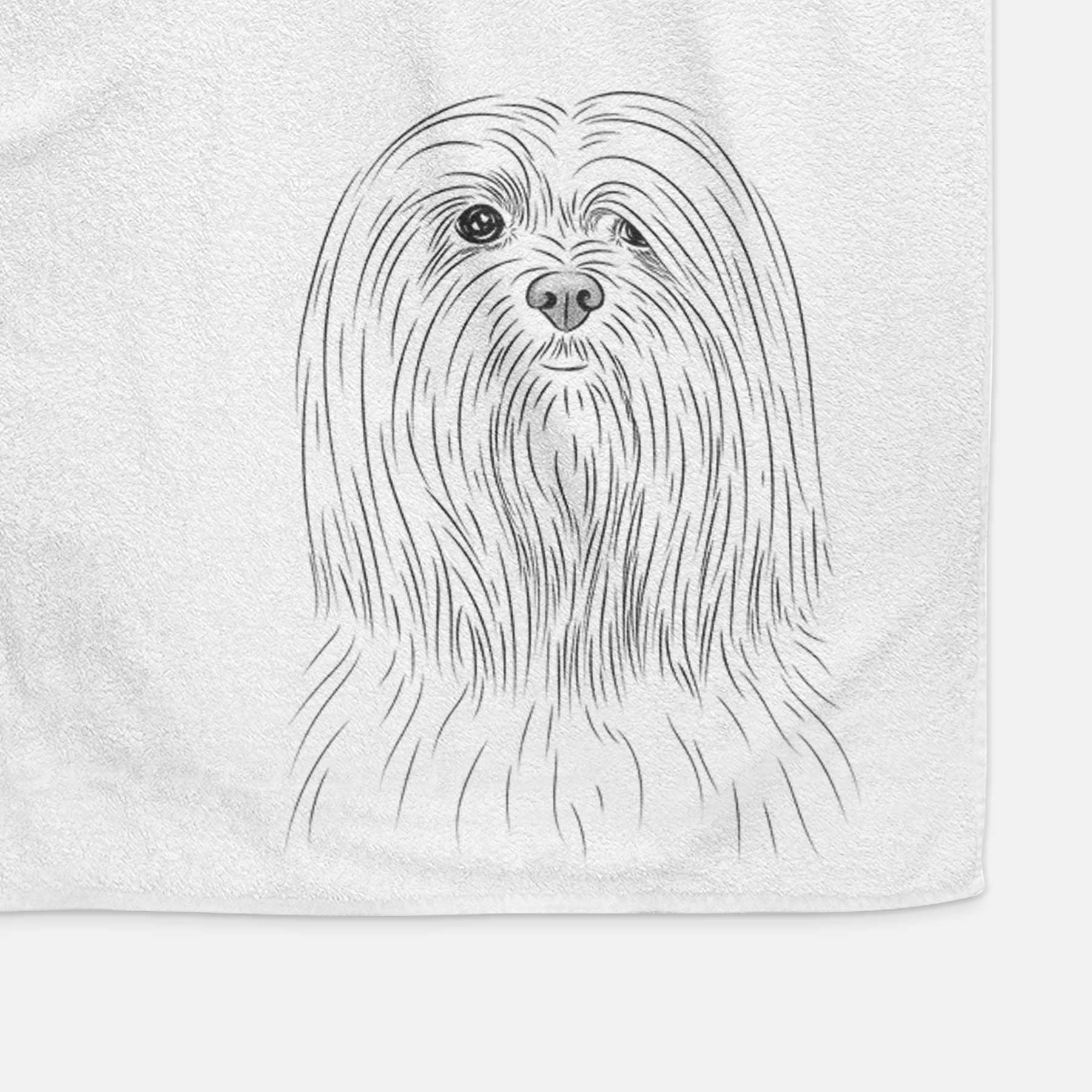 Lorenzo the Lhasa Apso Decorative Hand Towel