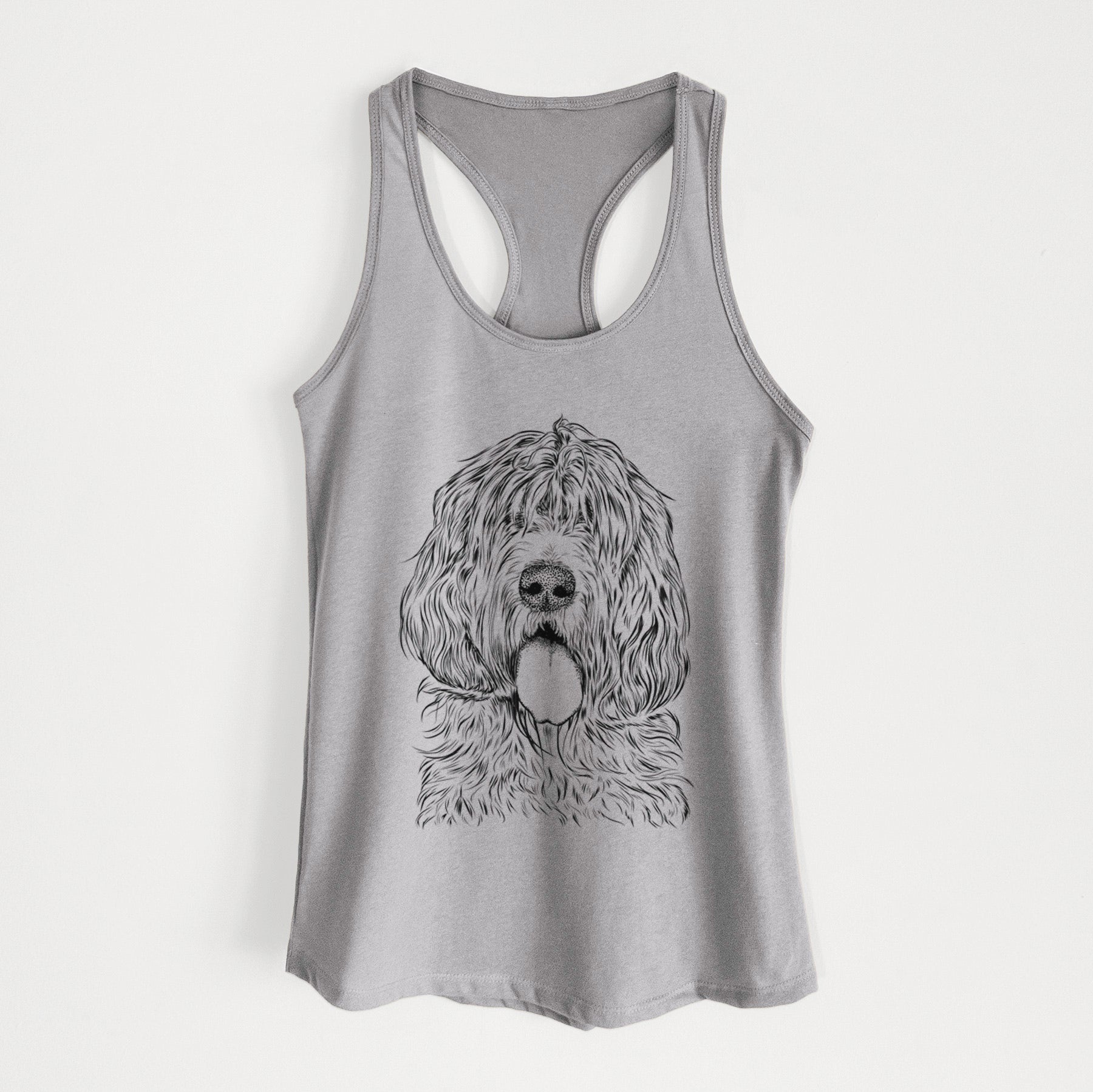 Lou the Otterhound - Women's Racerback Tanktop