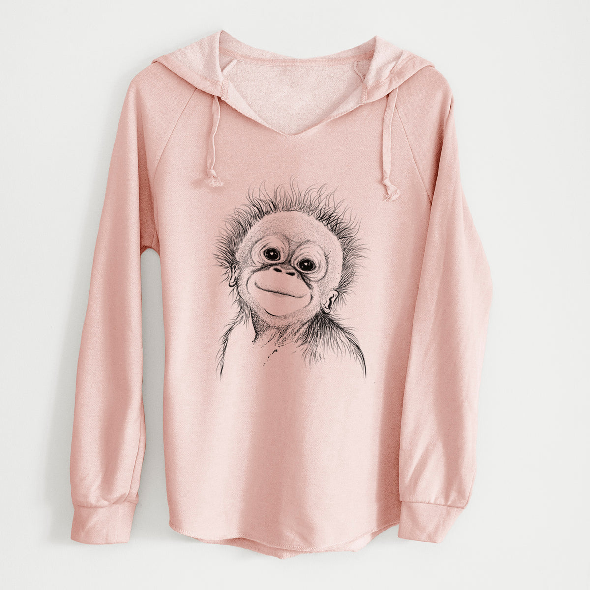 Bare Louie the Baby Orangutan - Cali Wave Hooded Sweatshirt