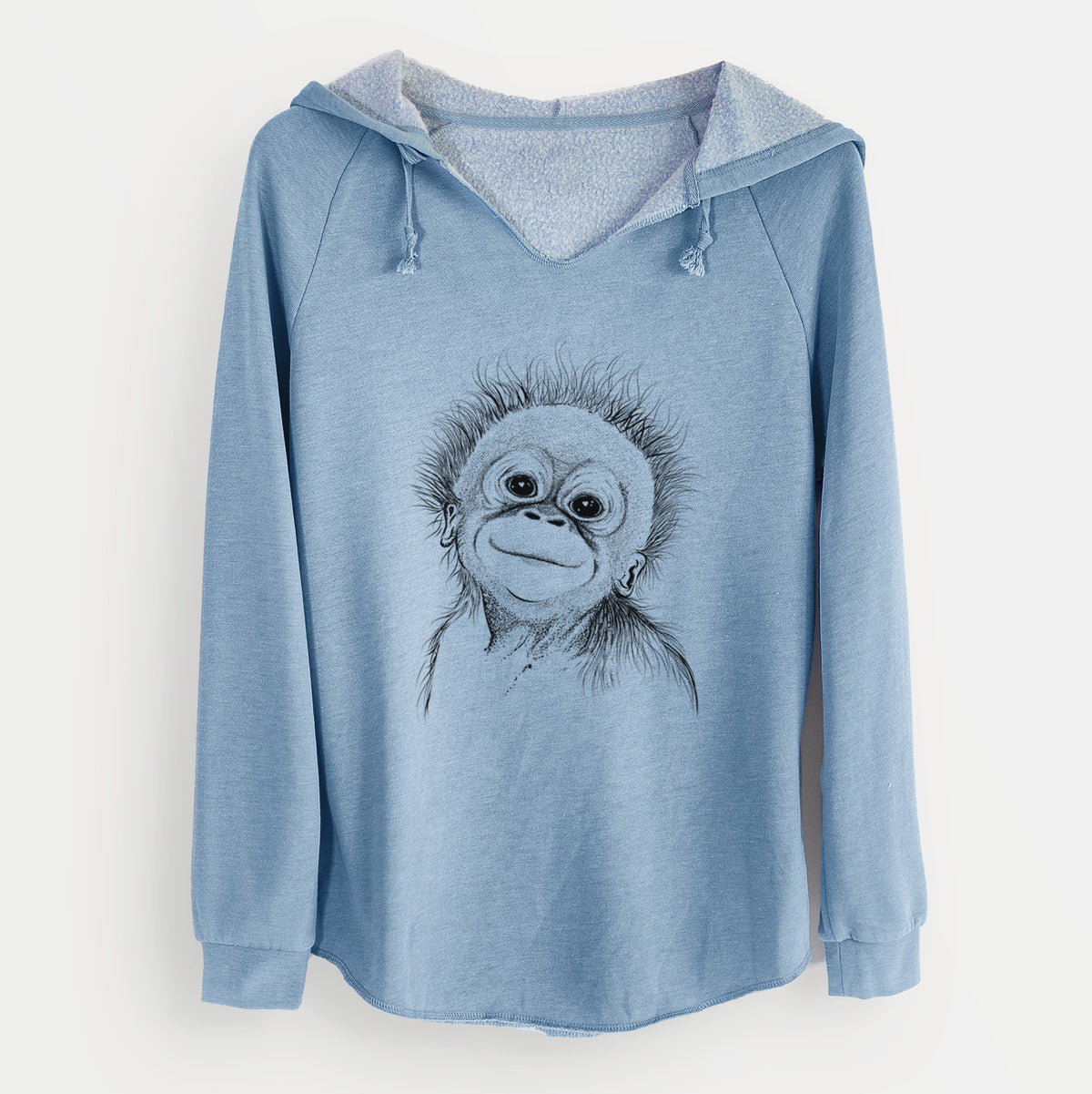 Bare Louie the Baby Orangutan - Cali Wave Hooded Sweatshirt
