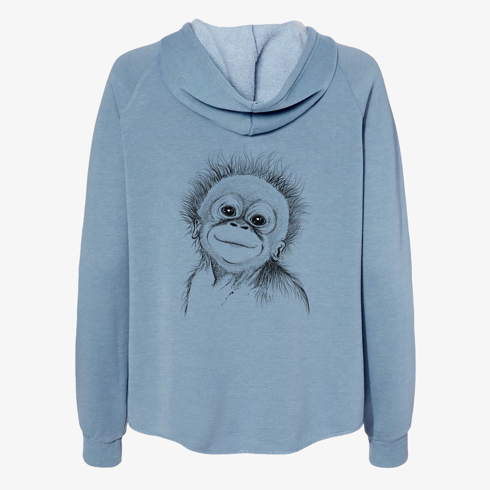 Louie the Baby Orangutan - Women's Cali Wave Zip-Up Sweatshirt