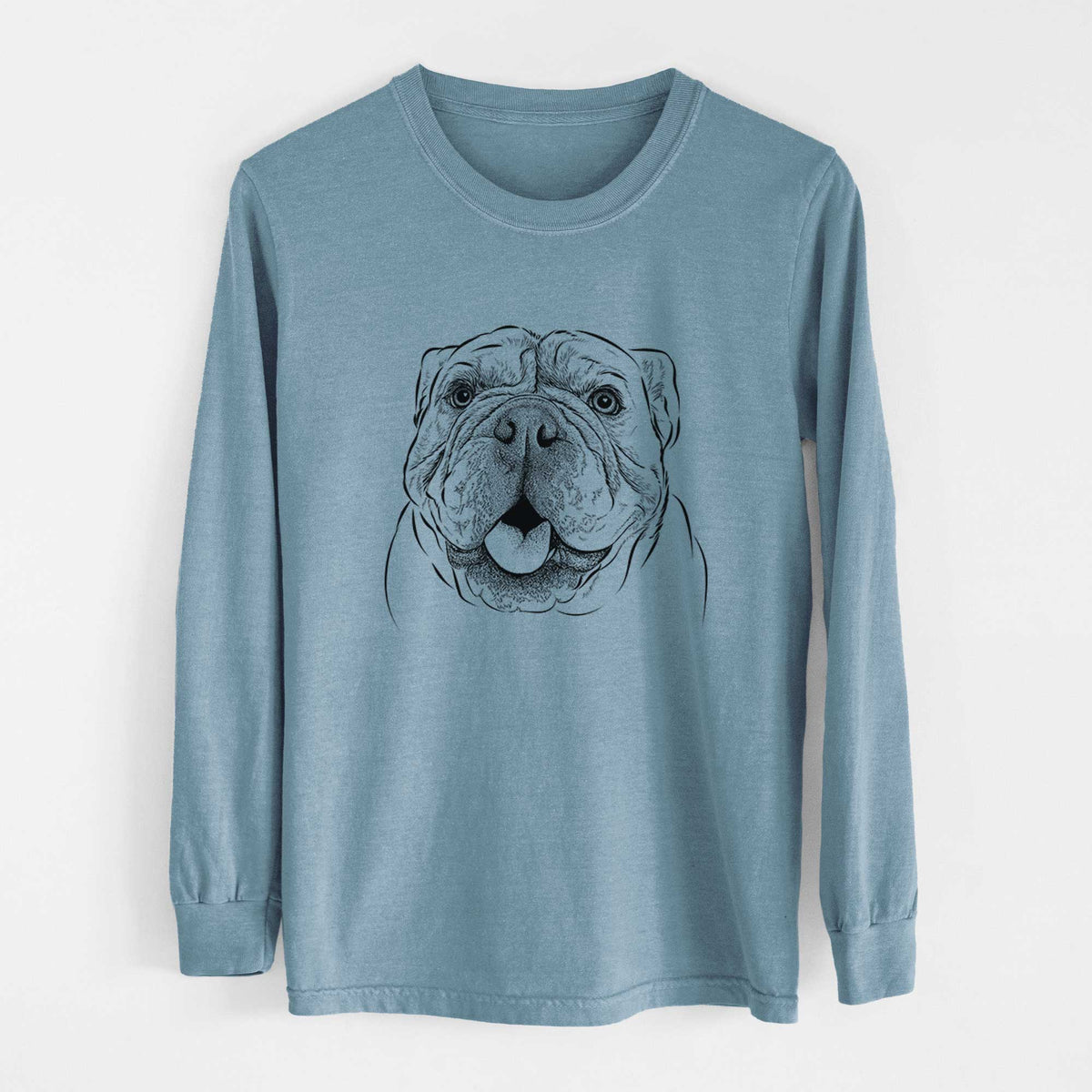 Bare Louie the English Bulldog - Heavyweight 100% Cotton Long Sleeve