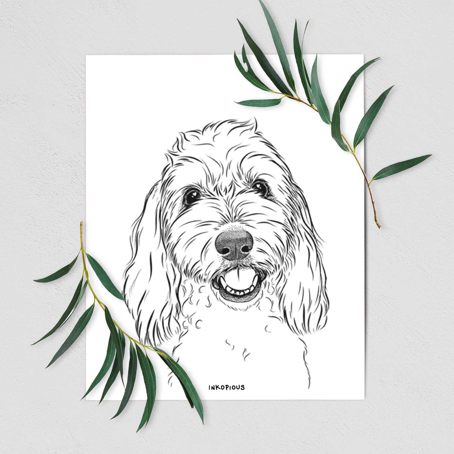 Louie the Coton de Tulear Art Print