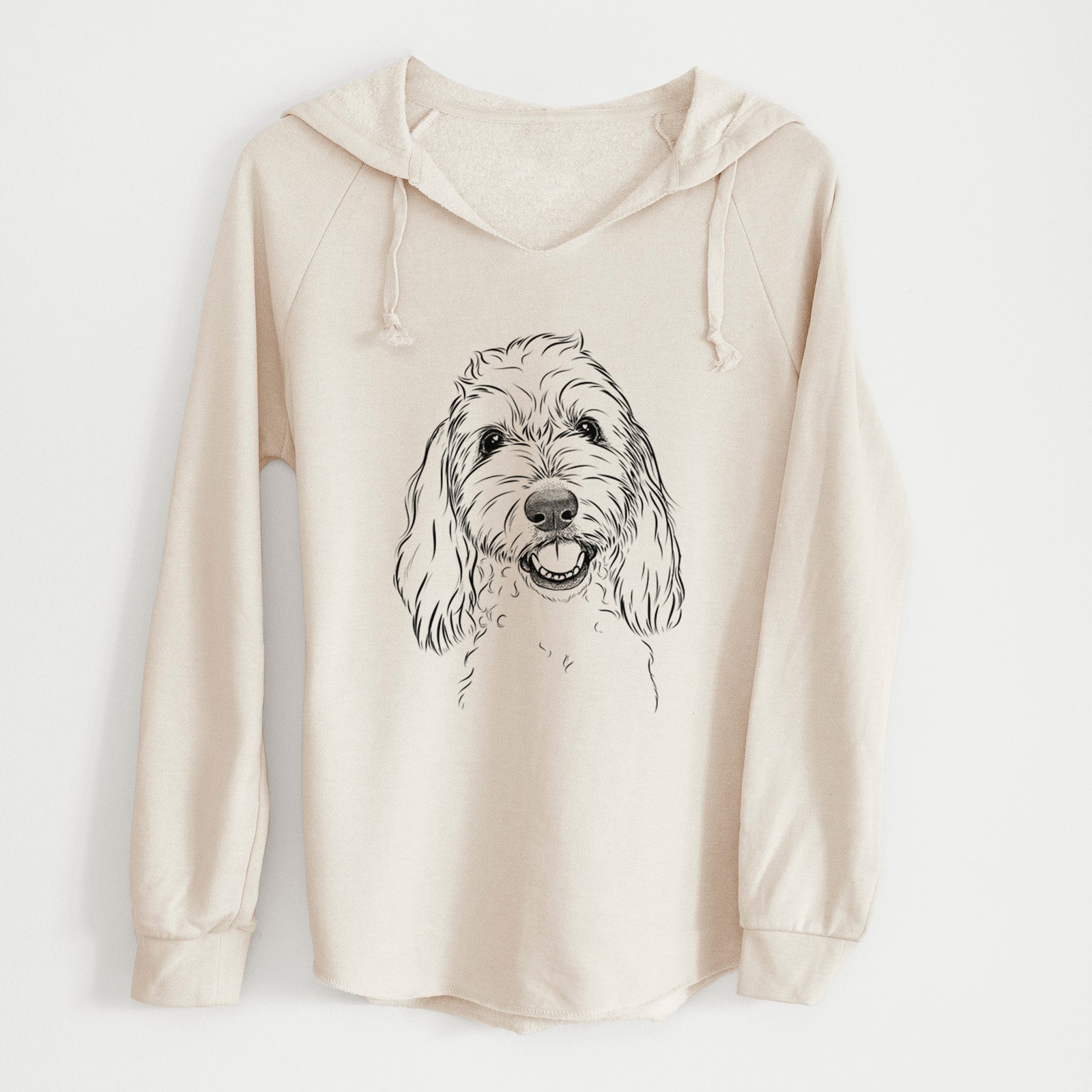 Bare Louie the Coton de Tulear - Cali Wave Hooded Sweatshirt