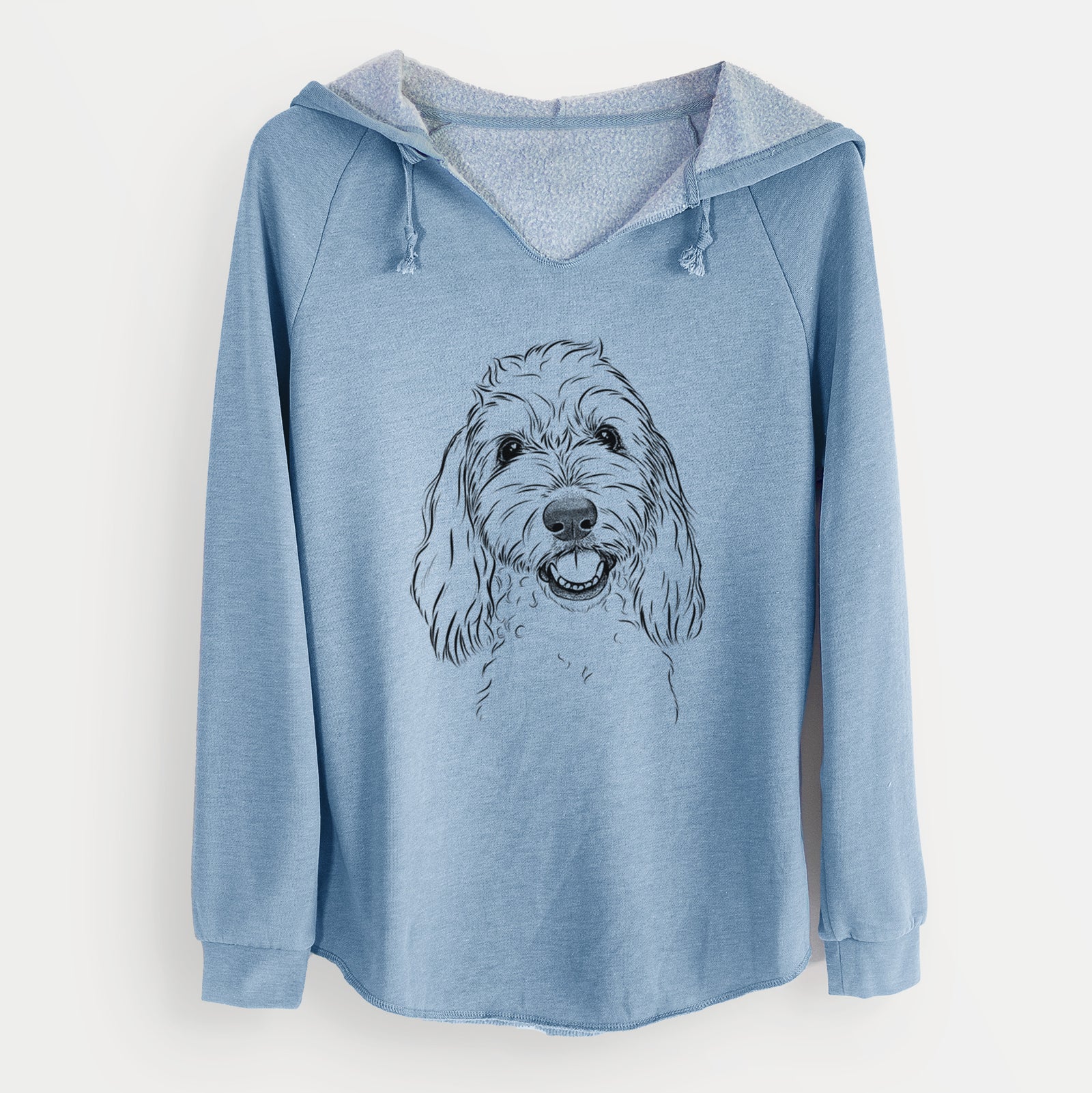 Bare Louie the Coton de Tulear - Cali Wave Hooded Sweatshirt