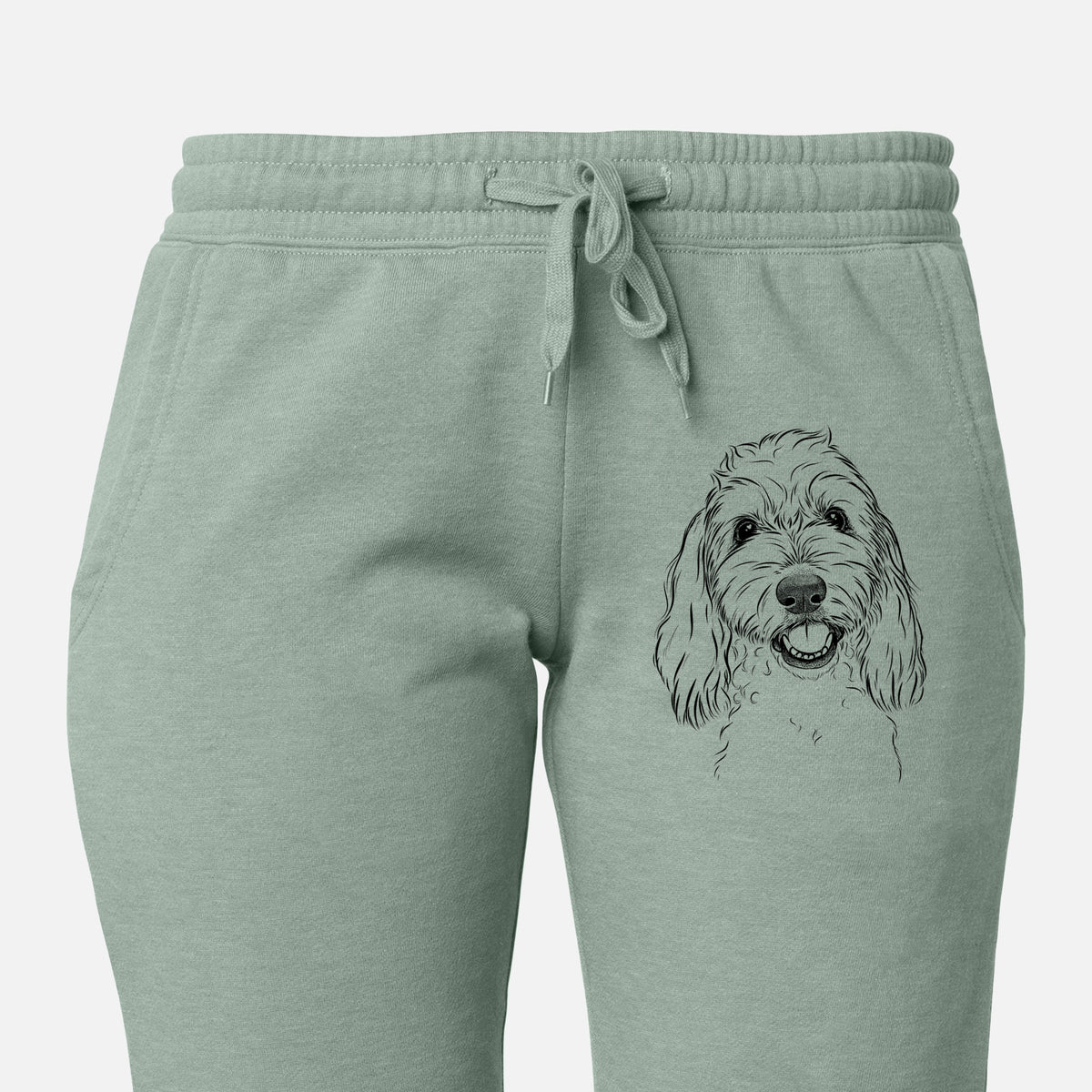 Louie the Coton de Tulear - Women's Cali Wave Joggers