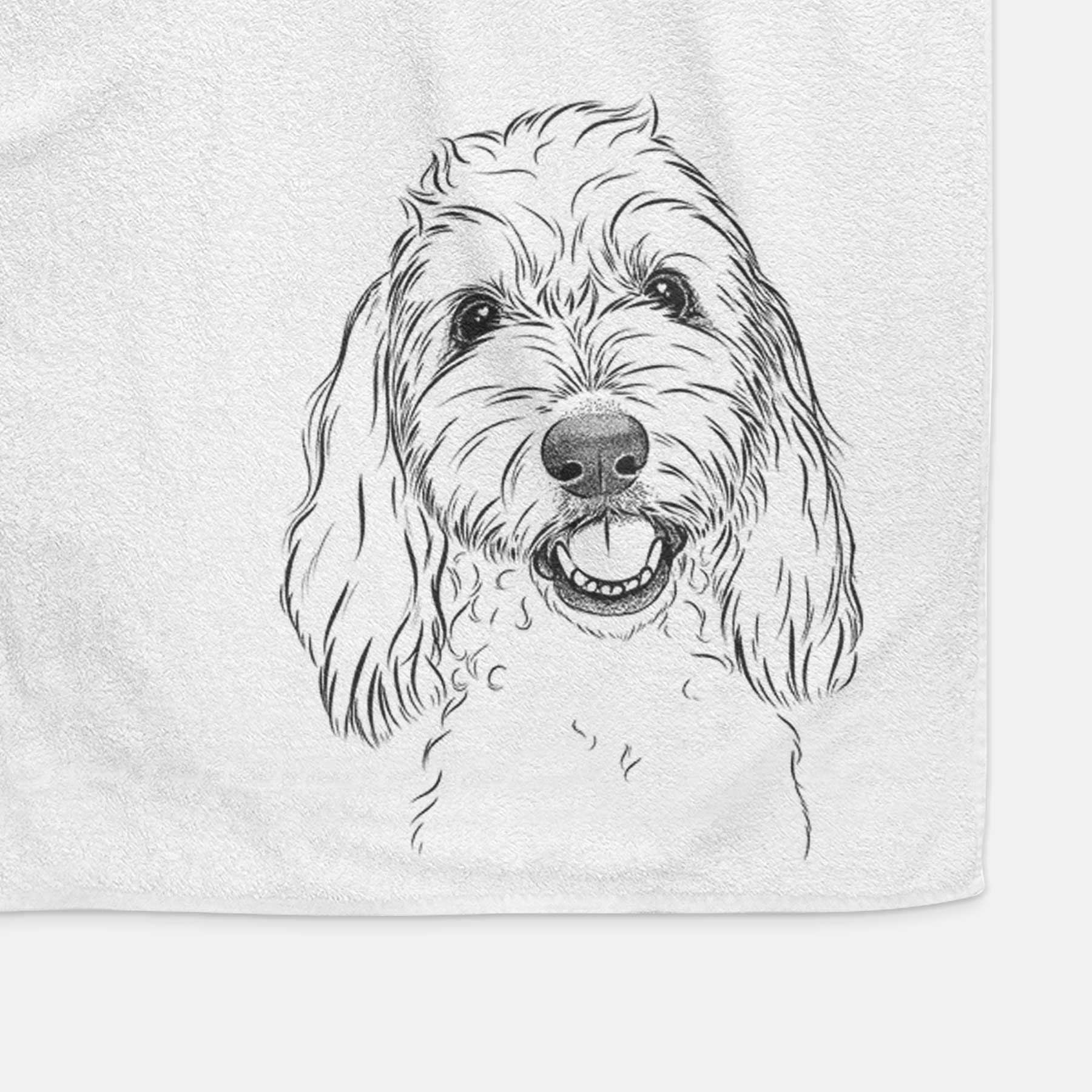 Louie the Coton de Tulear Decorative Hand Towel