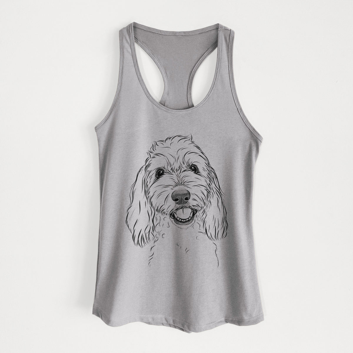 Louie the Coton de Tulear - Women's Racerback Tanktop