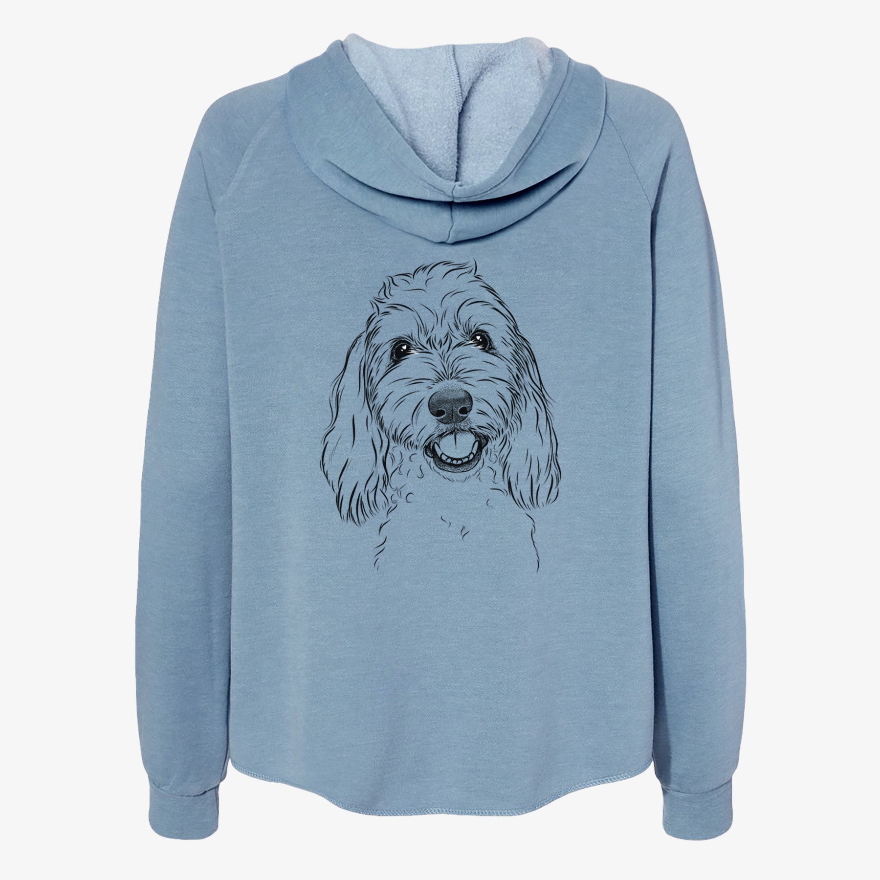 Louie the Coton de Tulear - Women's Cali Wave Zip-Up Sweatshirt