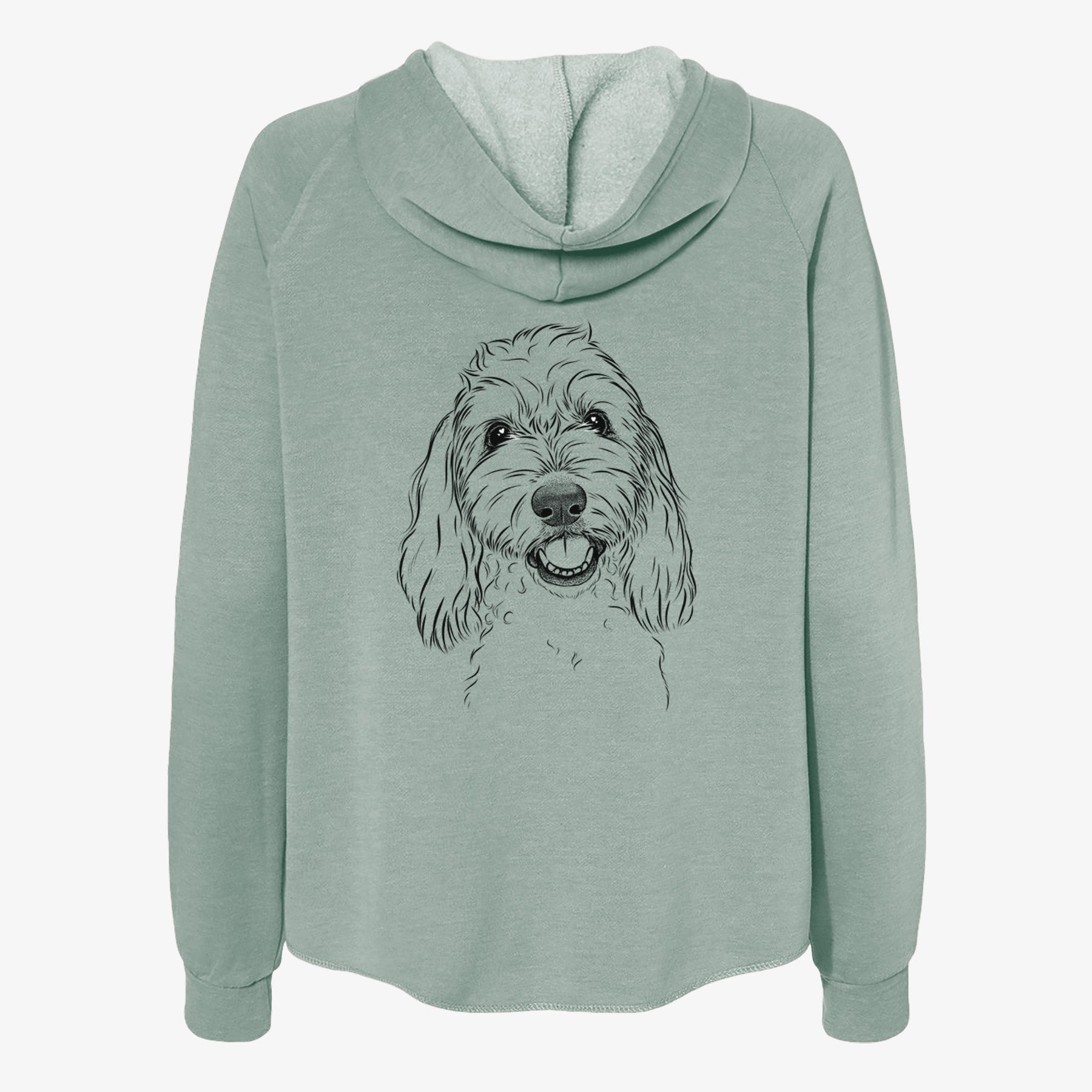 Louie the Coton de Tulear - Women's Cali Wave Zip-Up Sweatshirt