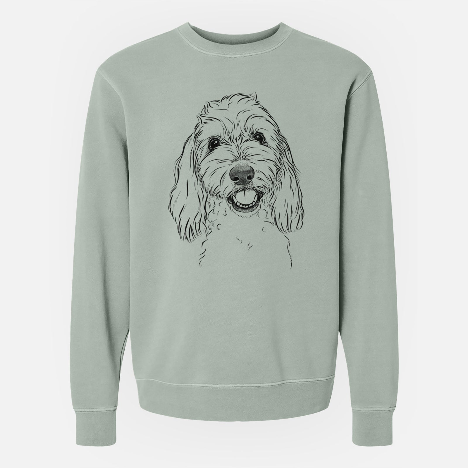 Bare Louie the Coton de Tulear - Unisex Pigment Dyed Crew Sweatshirt