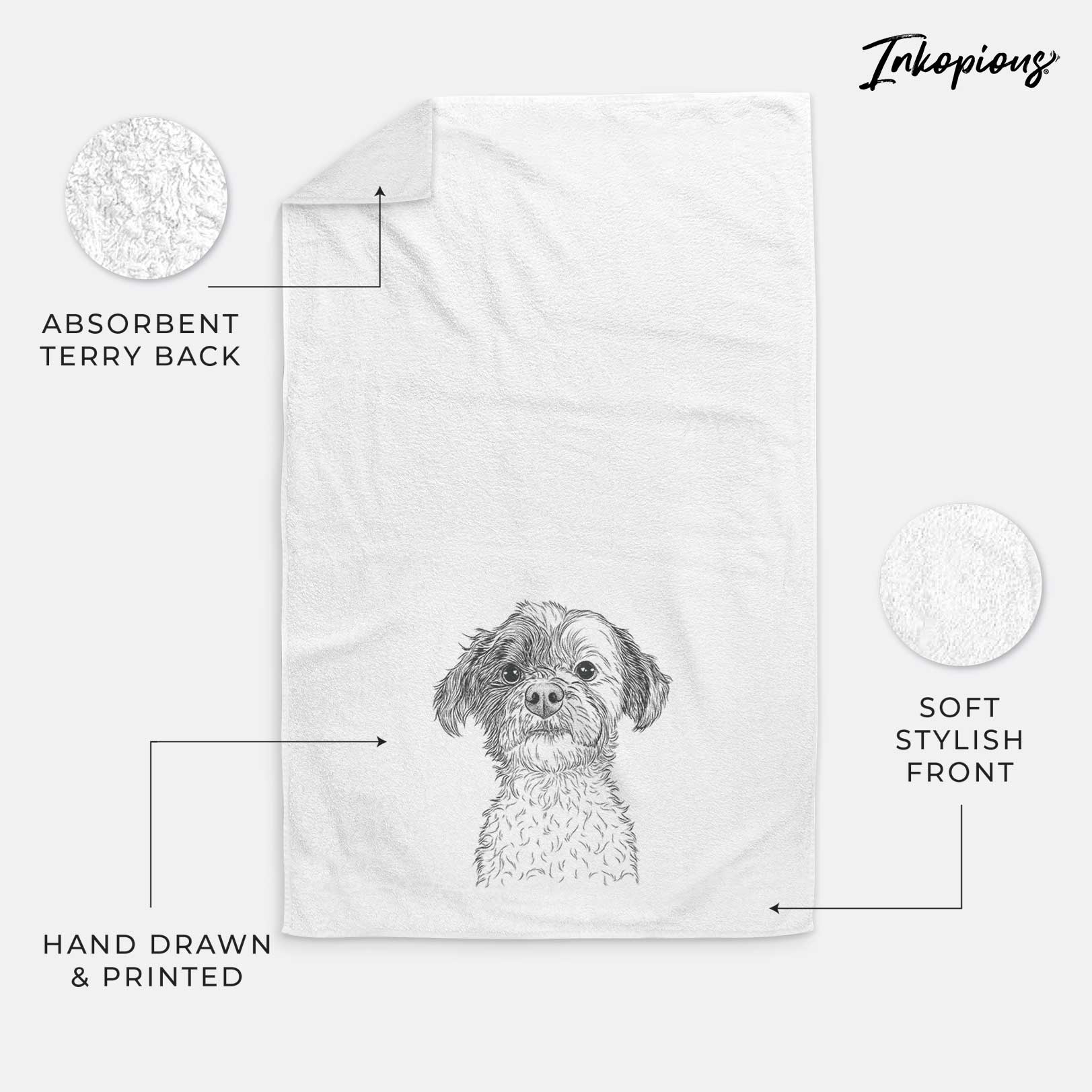 Louise the Havanese Decorative Hand Towel