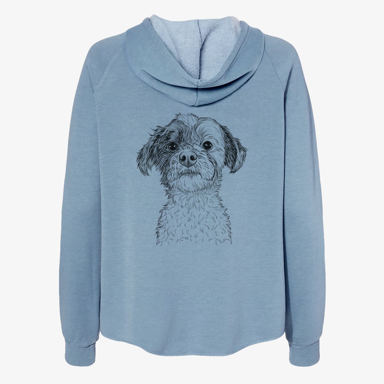 Louise the Havanese - Women's Cali Wave Zip-Up Sweatshirt