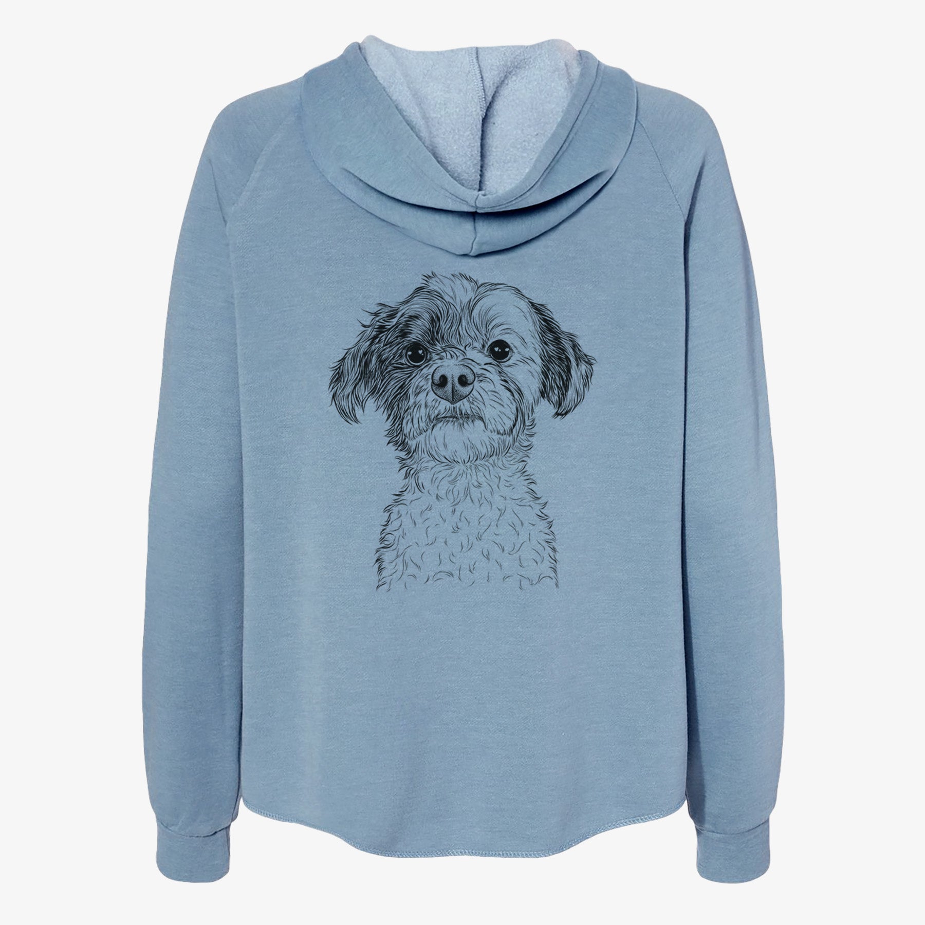 Louise the Havanese - Women's Cali Wave Zip-Up Sweatshirt