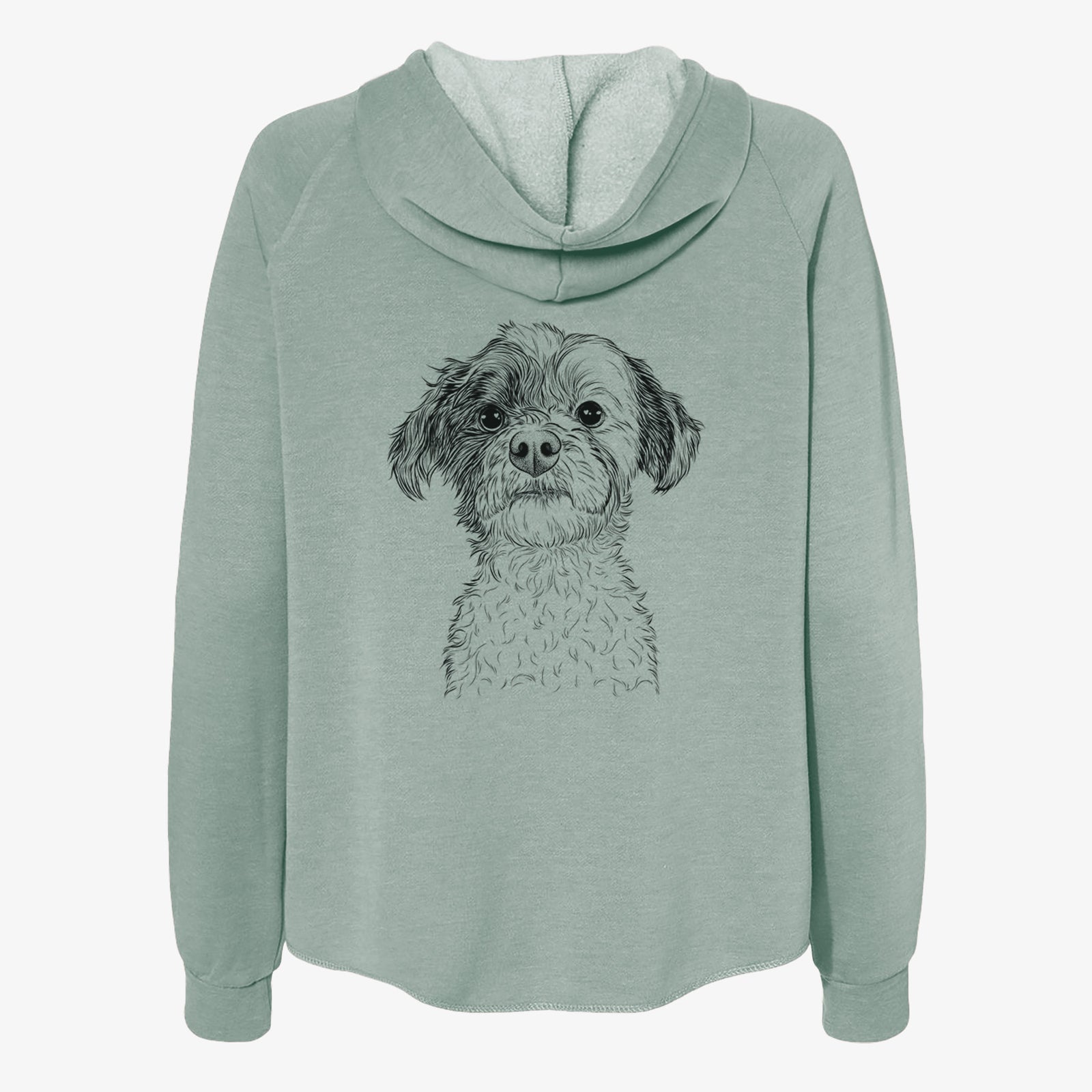 Louise the Havanese - Women's Cali Wave Zip-Up Sweatshirt