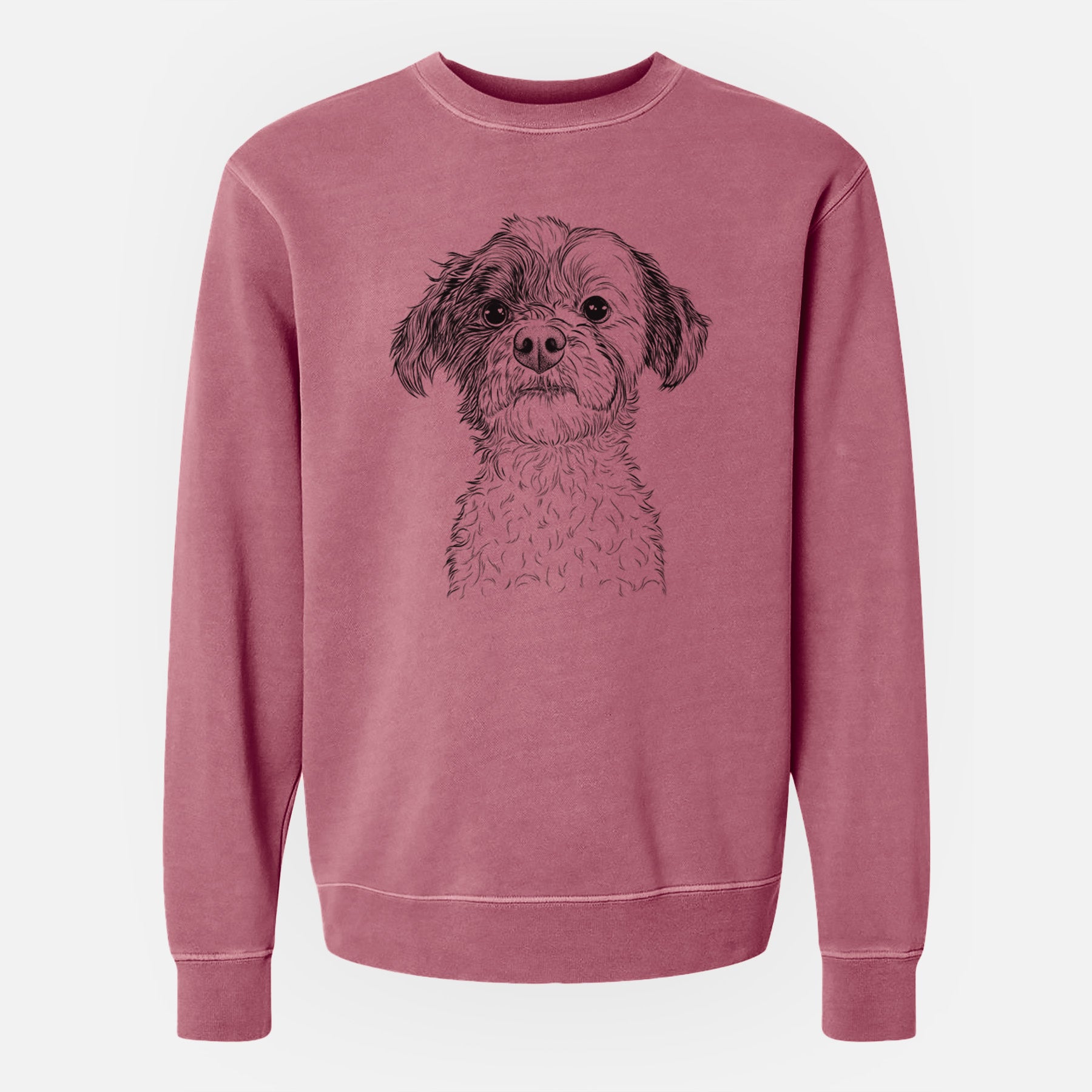 Bare Louise the Havanese - Unisex Pigment Dyed Crew Sweatshirt