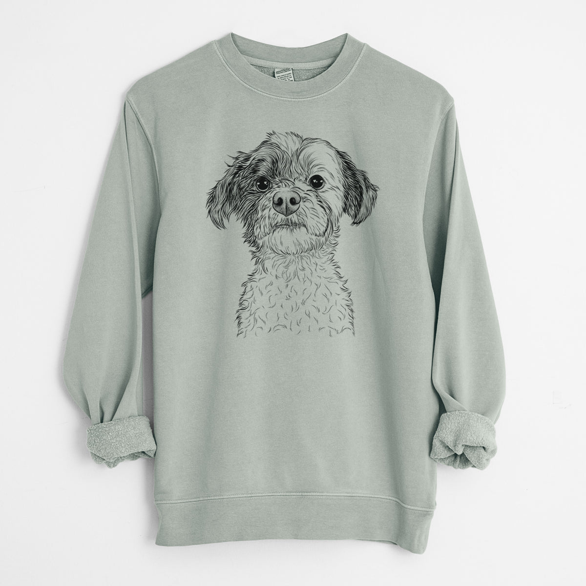 Bare Louise the Havanese - Unisex Pigment Dyed Crew Sweatshirt