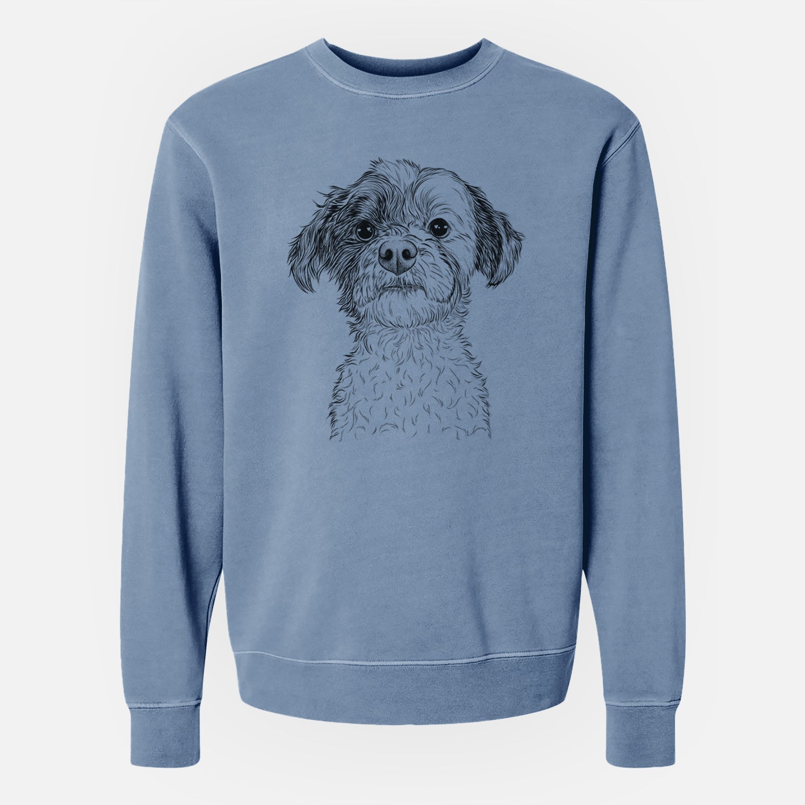 Bare Louise the Havanese - Unisex Pigment Dyed Crew Sweatshirt