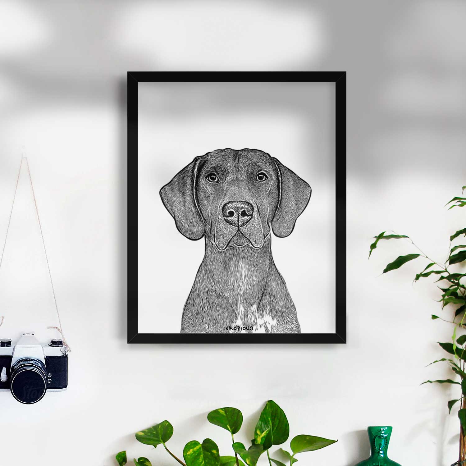 Lucifer the German Shorthaired Pointer Art Print