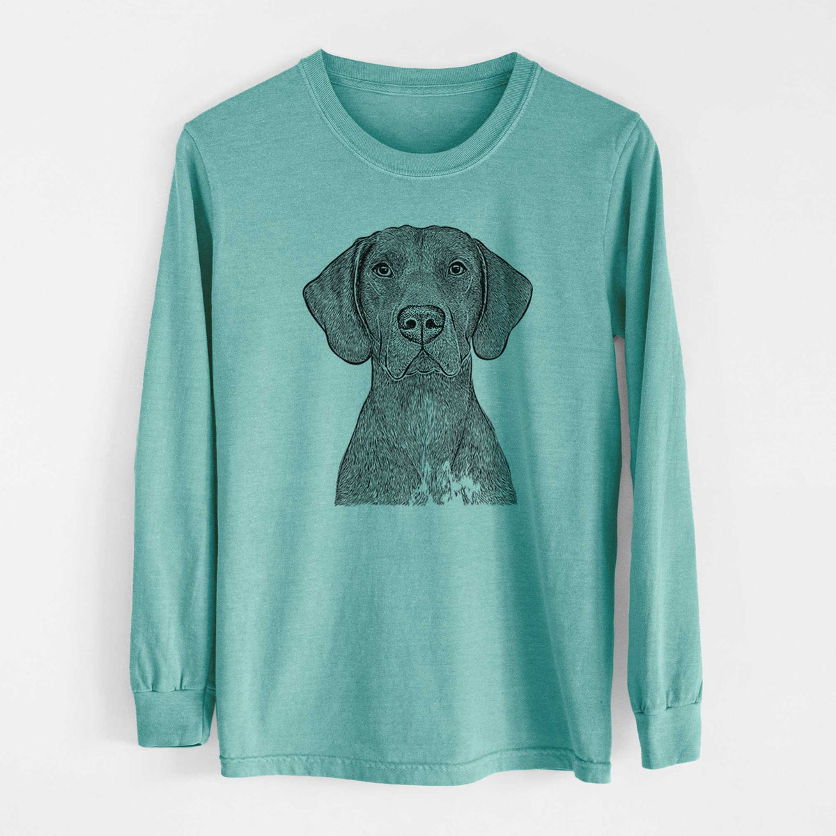 Bare Lucifer the German Shorthaired Pointer - Heavyweight 100% Cotton Long Sleeve