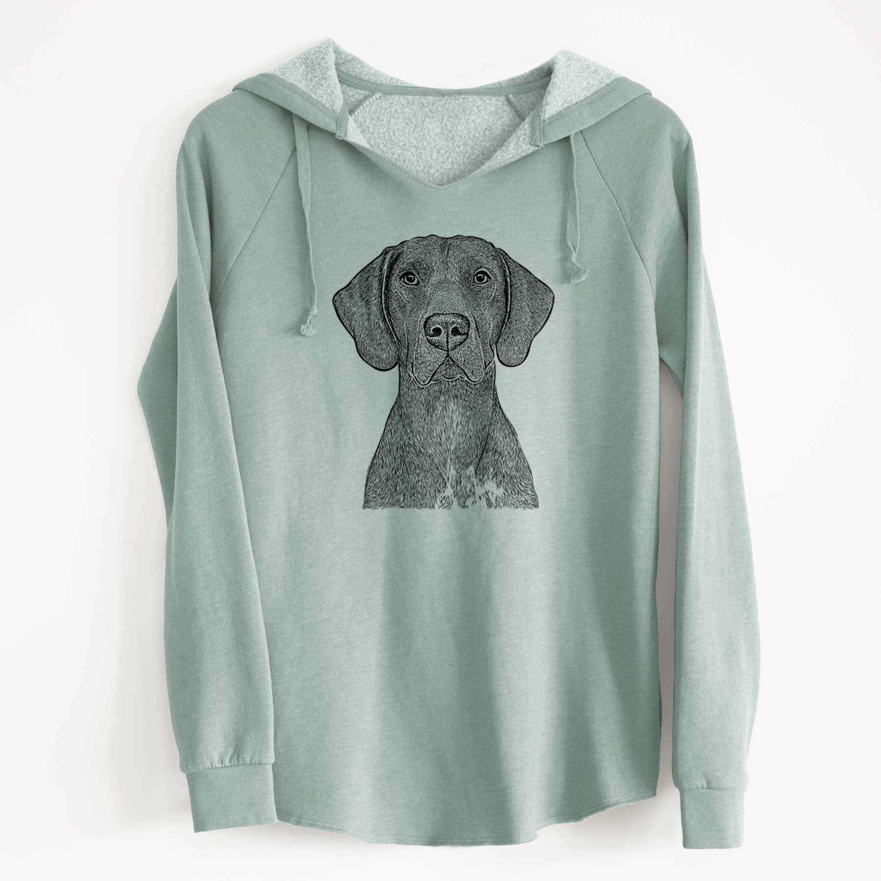 Bare Lucifer the German Shorthaired Pointer - Cali Wave Hooded Sweatshirt