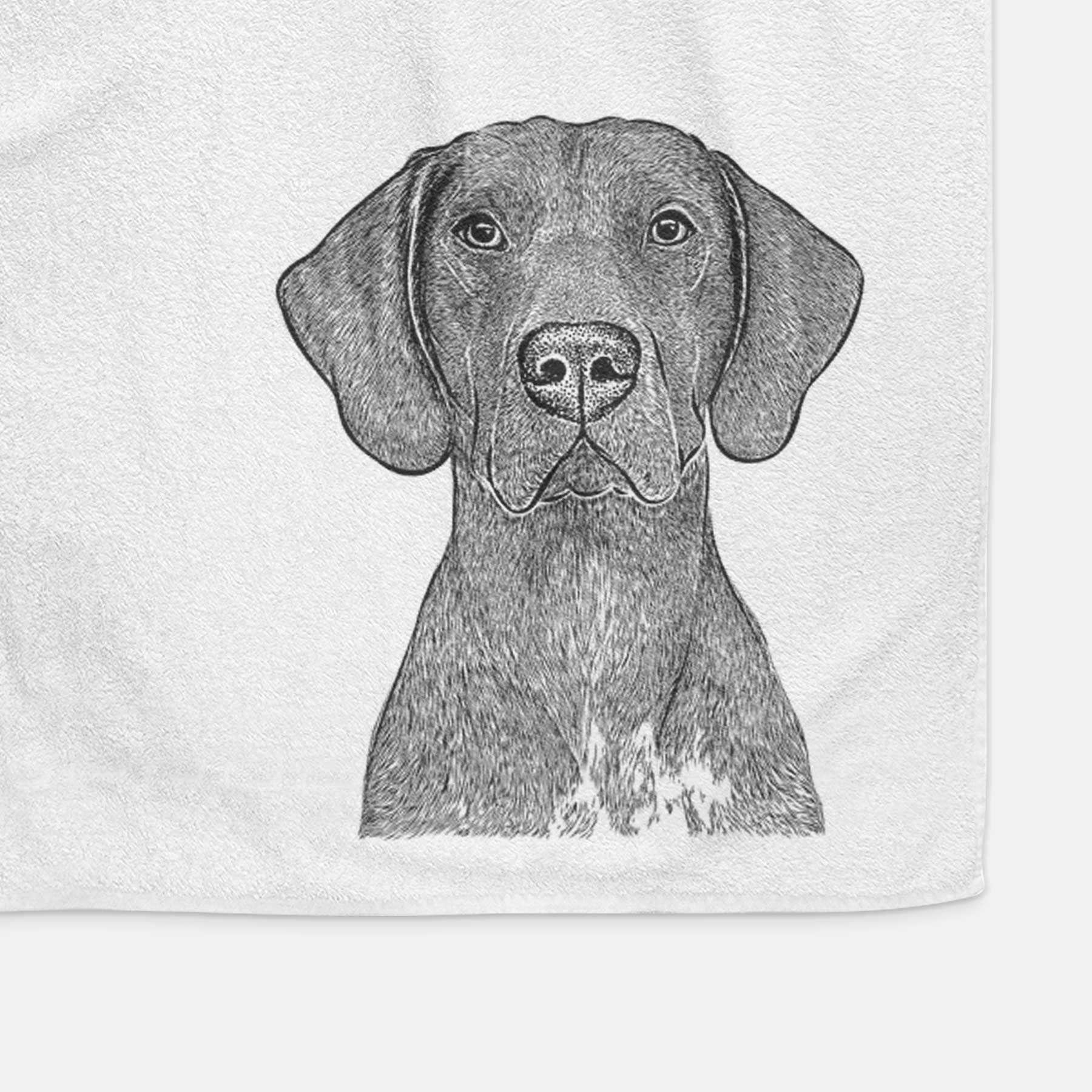 Lucifer the German Shorthaired Pointer Decorative Hand Towel