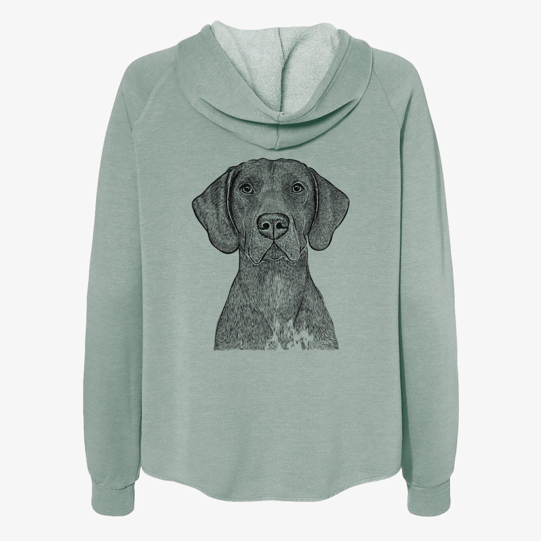 Lucifer the German Shorthaired Pointer - Women's Cali Wave Zip-Up Sweatshirt