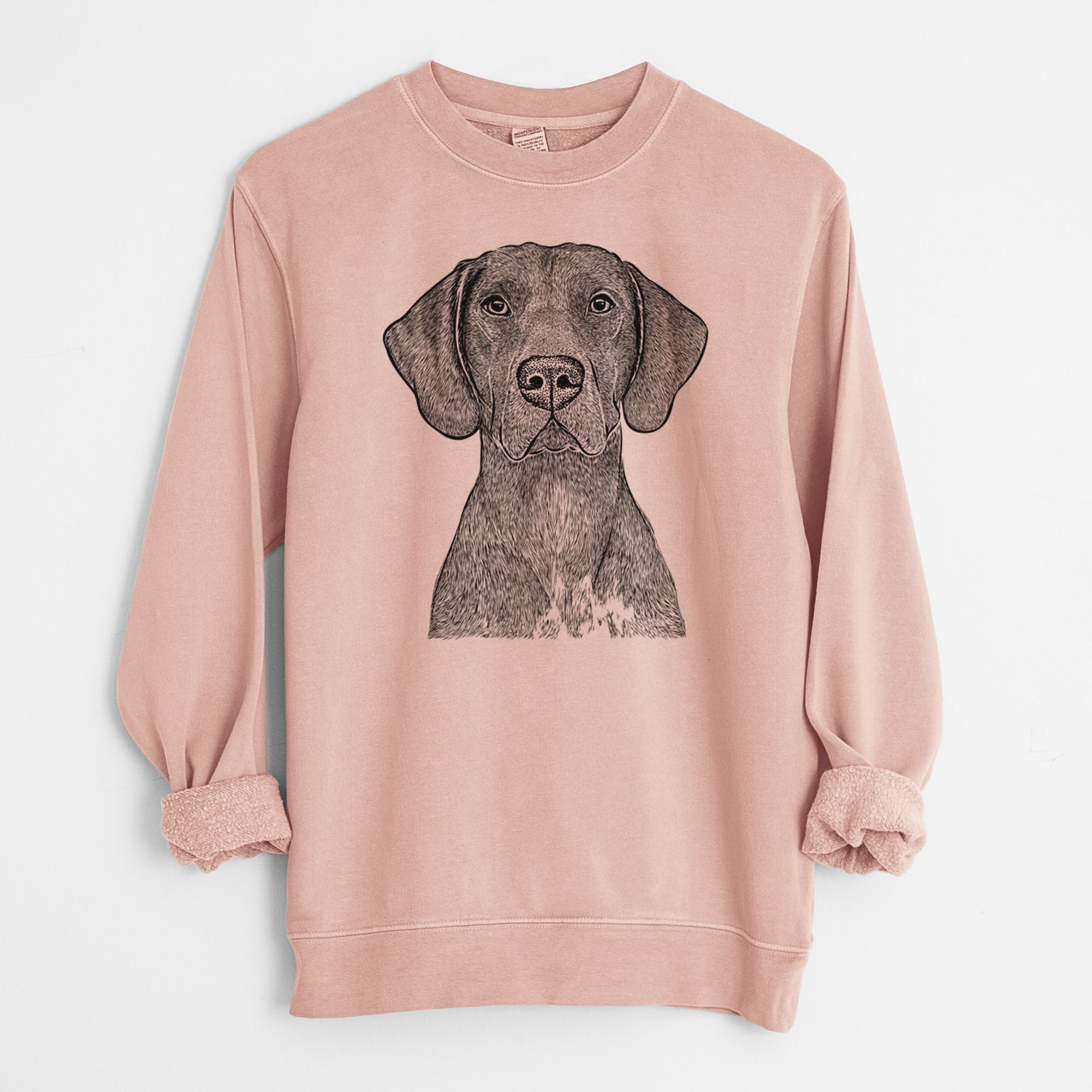 Bare Lucifer the German Shorthaired Pointer - Unisex Pigment Dyed Crew Sweatshirt