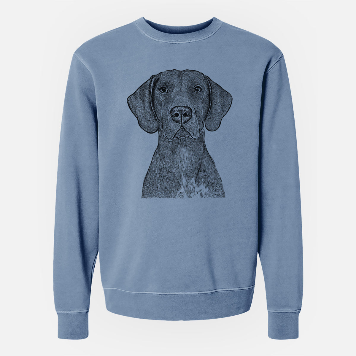 Bare Lucifer the German Shorthaired Pointer - Unisex Pigment Dyed Crew Sweatshirt