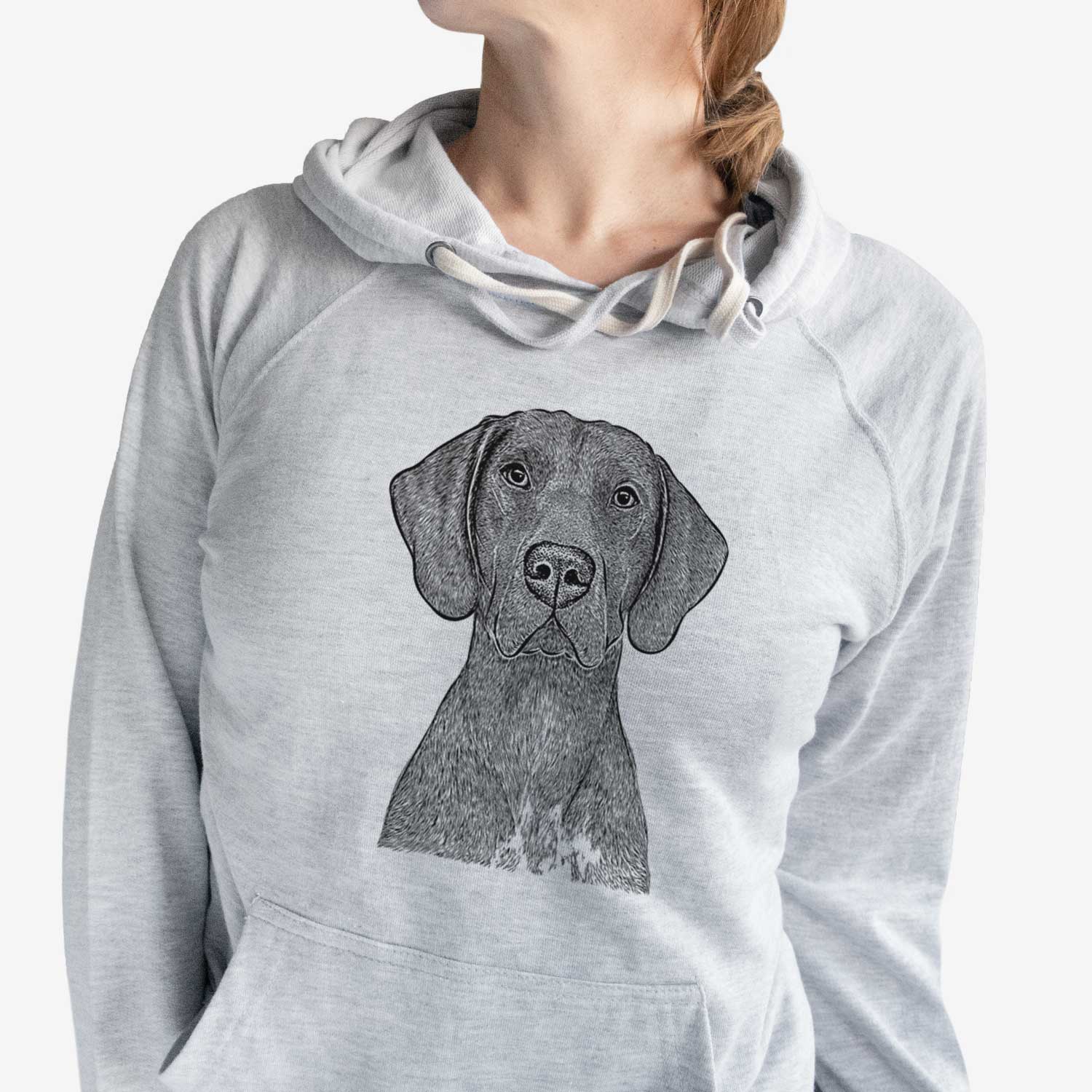 Lucifer the German Shorthaired Pointer - Unisex Loopback Terry Hoodie