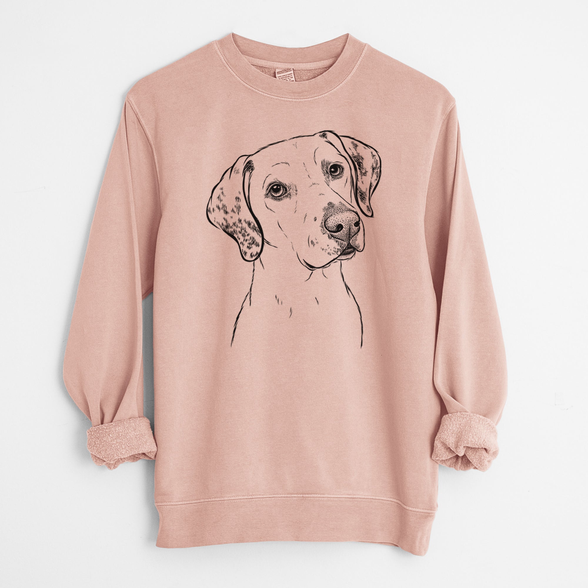 Bare Lucky the Dalmatian - Unisex Pigment Dyed Crew Sweatshirt