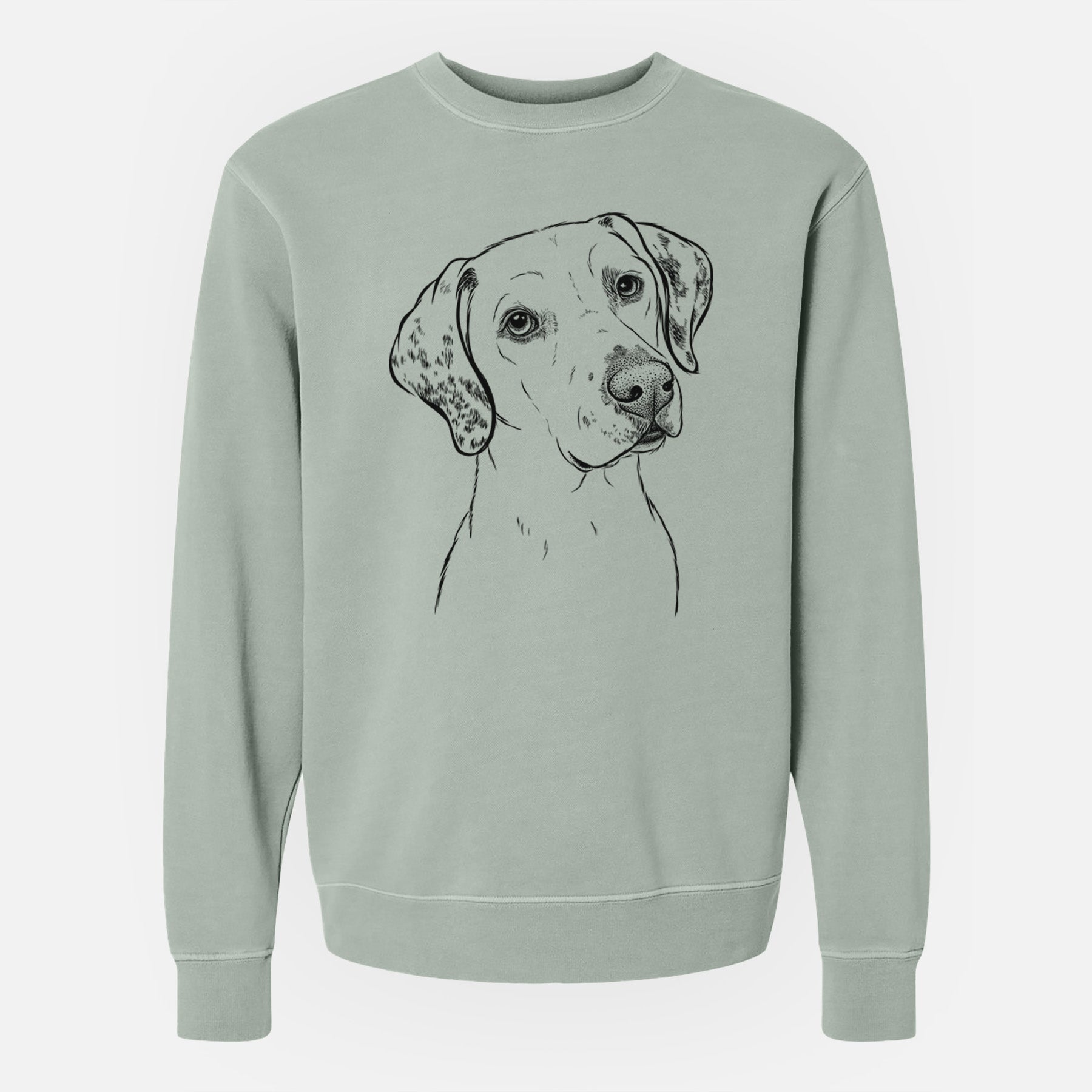 Bare Lucky the Dalmatian - Unisex Pigment Dyed Crew Sweatshirt