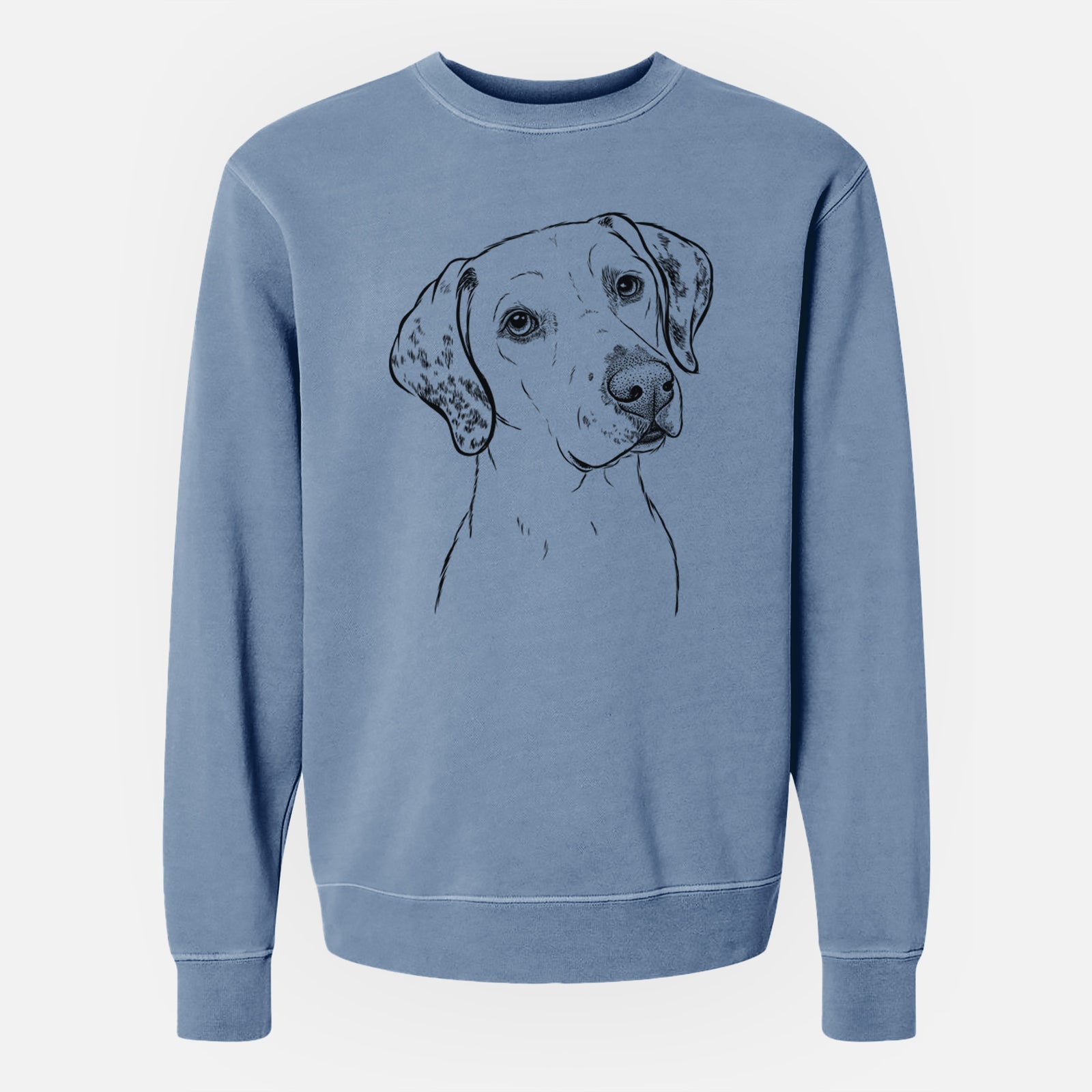 Bare Lucky the Dalmatian - Unisex Pigment Dyed Crew Sweatshirt