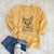 Bare Lucky the Serval Cat - Heavyweight 100% Cotton Long Sleeve