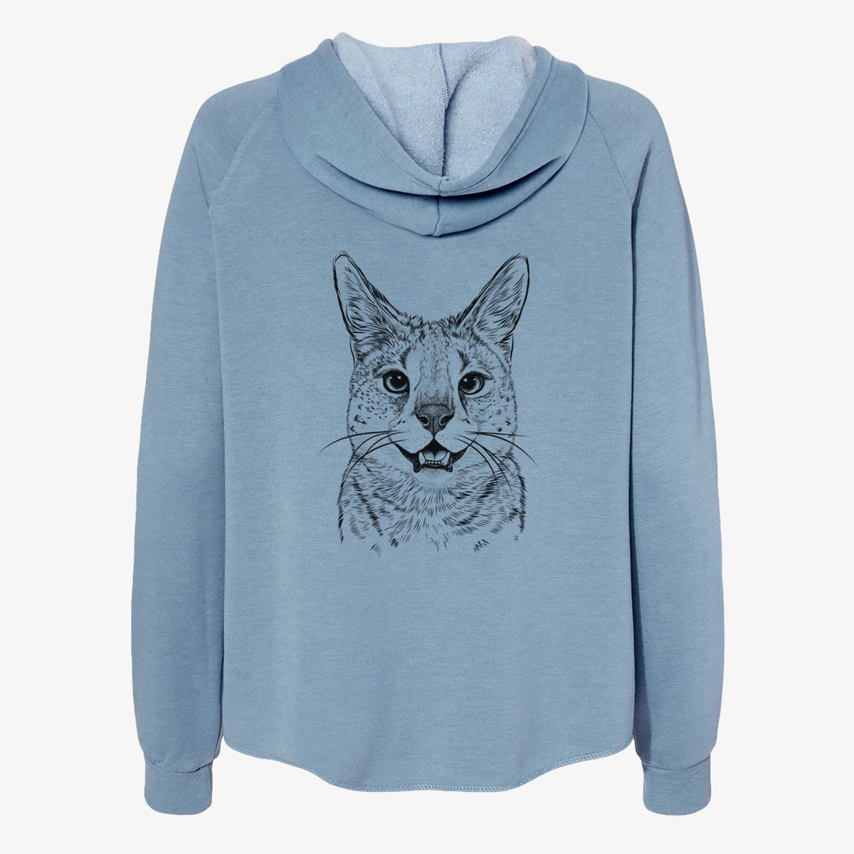 Lucky the Serval Cat - Women's Cali Wave Zip-Up Sweatshirt
