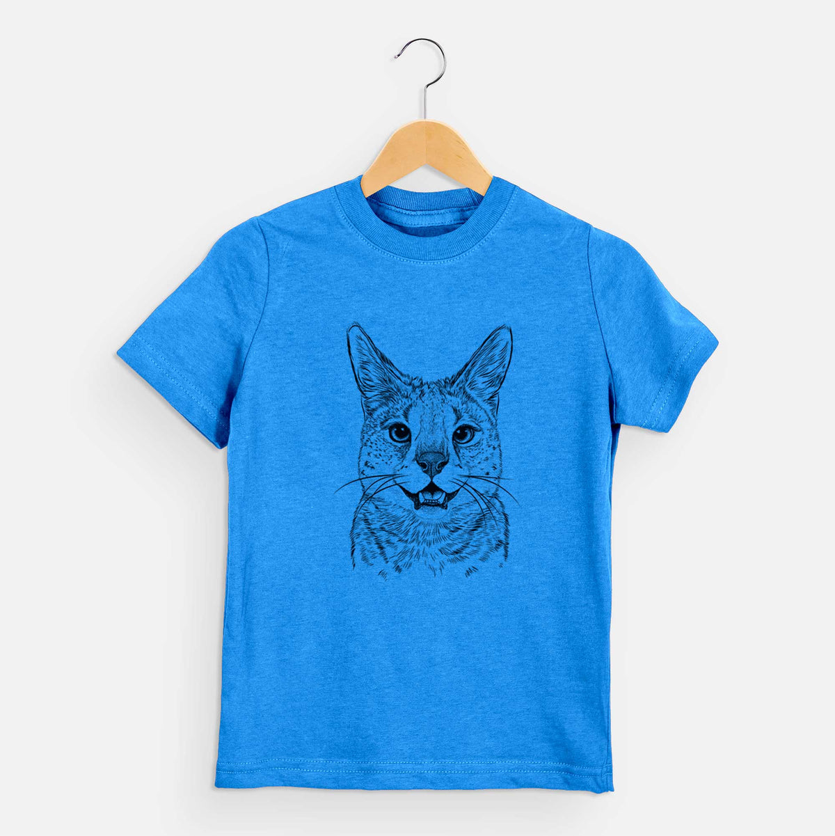 Bare Lucky the Serval Cat - Kids/Youth/Toddler Shirt