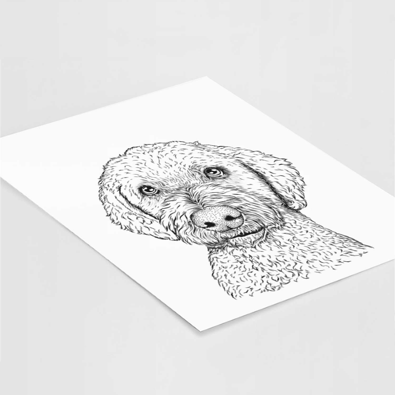 Lucy Boo the Goldendoodle Art Print