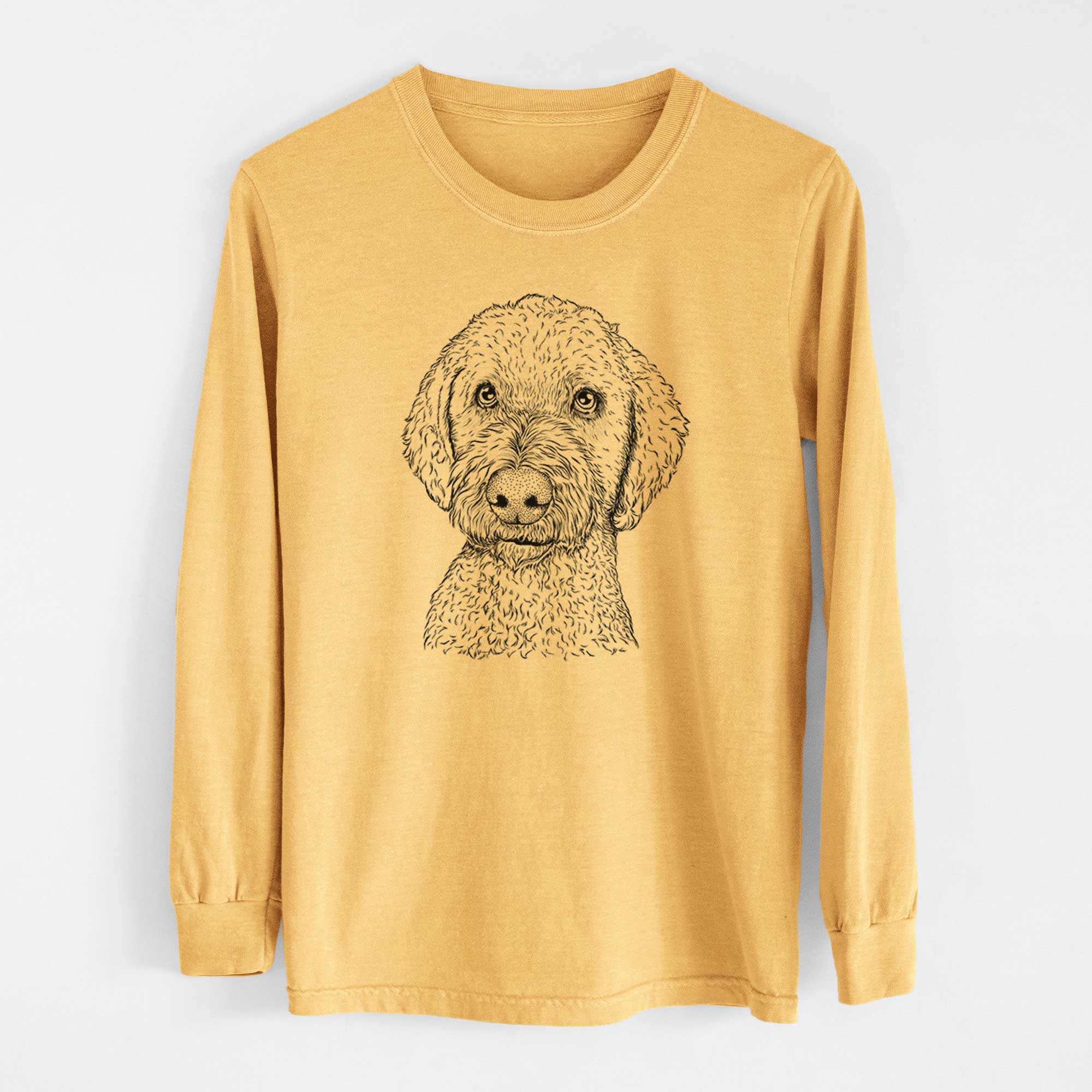 Bare Lucy Boo the Goldendoodle - Heavyweight 100% Cotton Long Sleeve