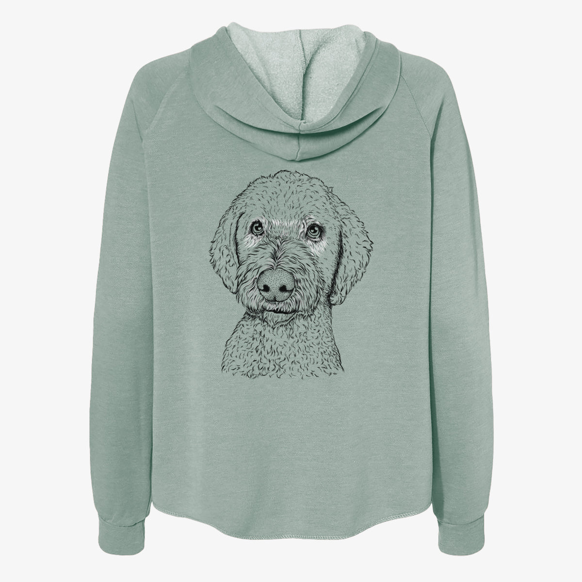Lucy Boo the Goldendoodle - Women's Cali Wave Zip-Up Sweatshirt