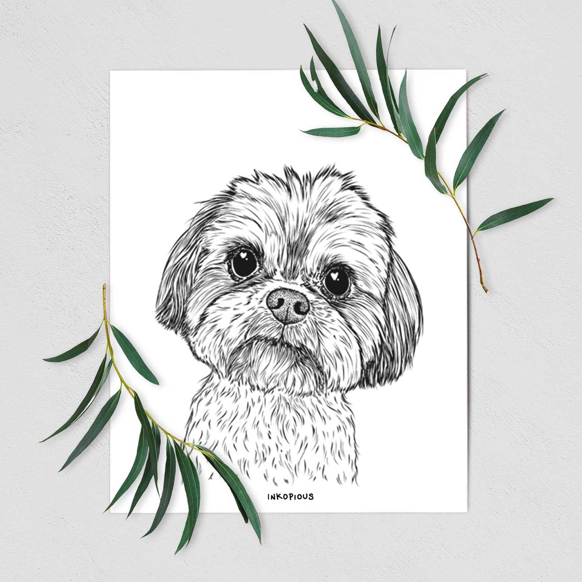 Lucy the Shorkie Art Print