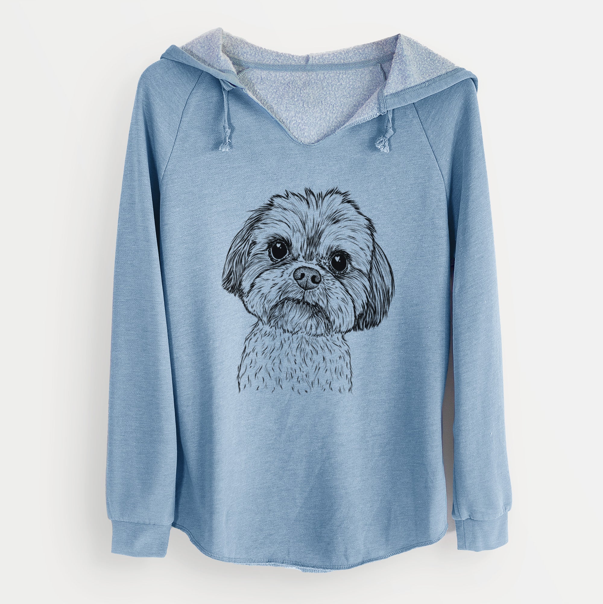 Bare Lucy the Shorkie - Cali Wave Hooded Sweatshirt